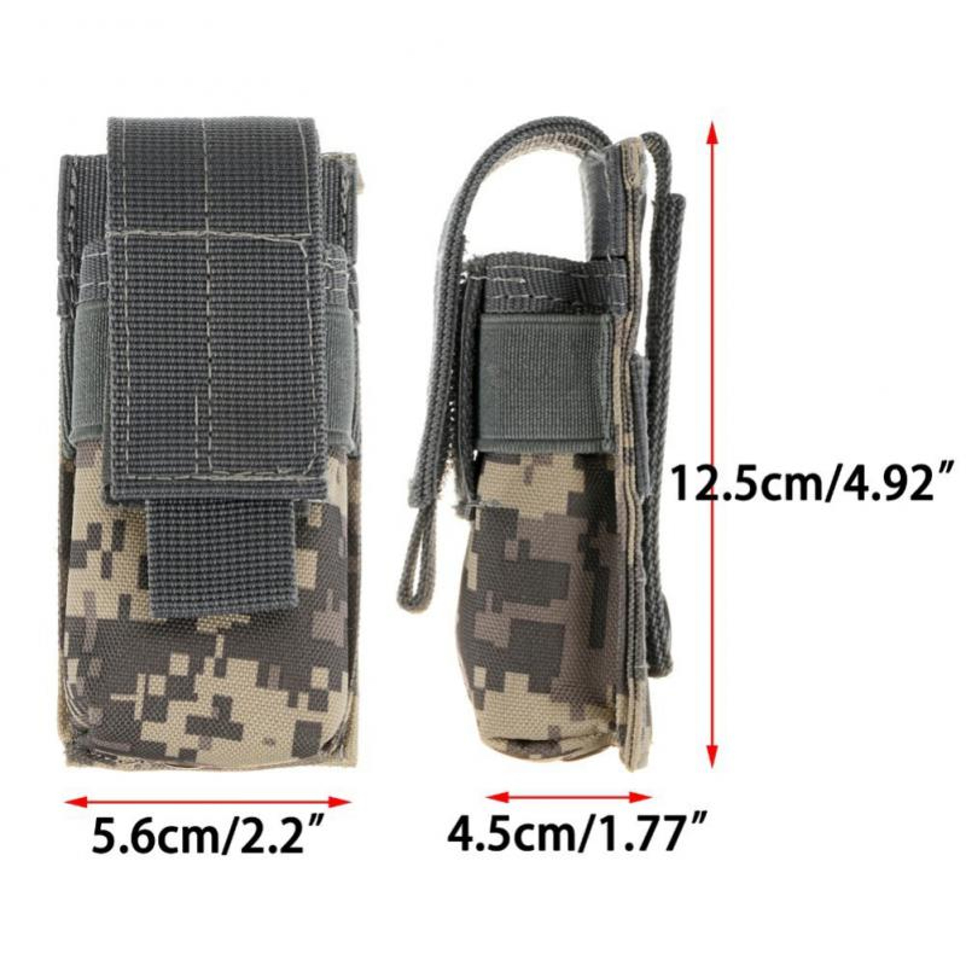 Duty-Ready Outdoor Hunting Waist Bag, Tactical Molle Flashlight Pouch, Magazine Single Mag Bag, Universal Torch Holder – view 5