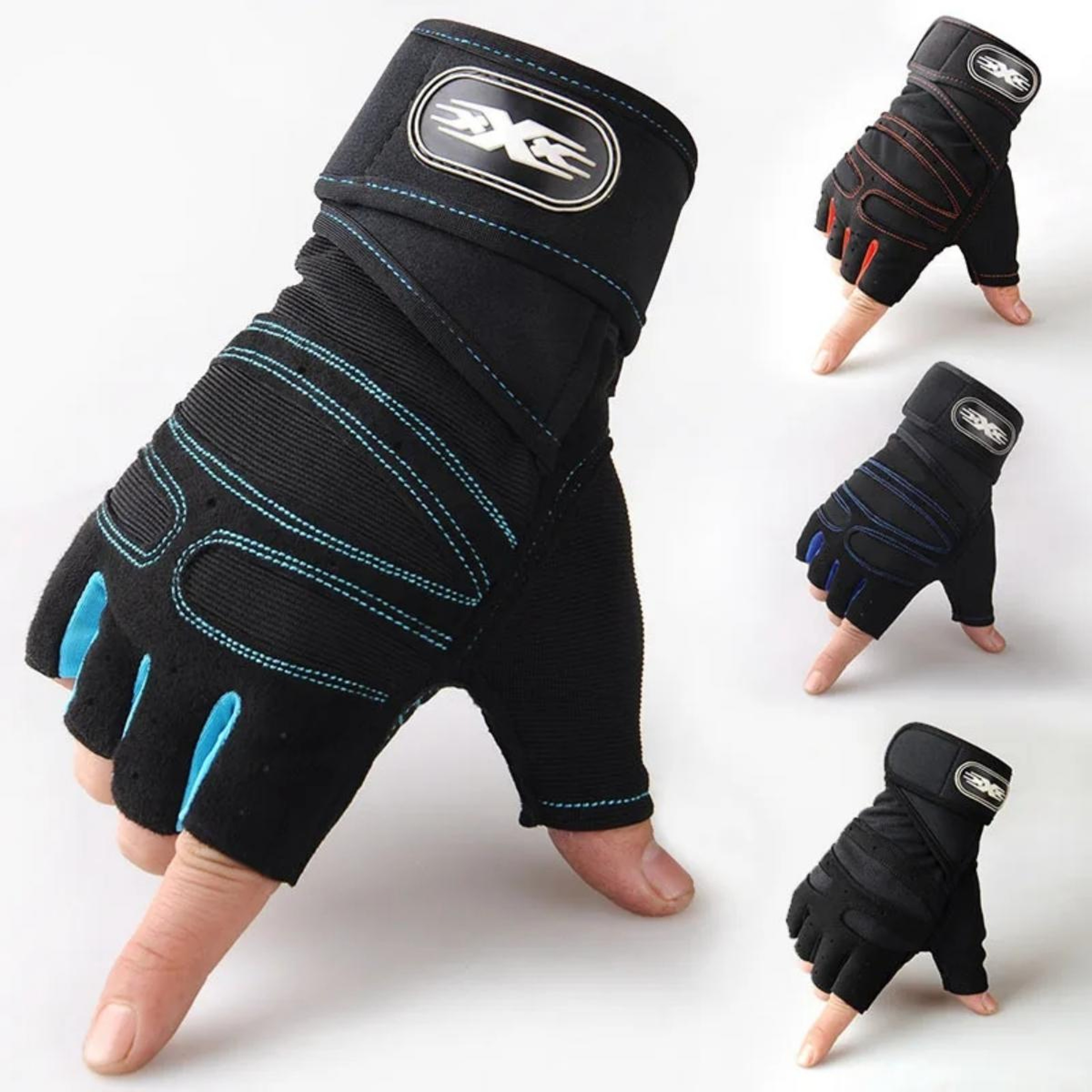 Dominate Your Workout, Building Training Sports Exercise Cycling Glove Shockproof, Premium Gym Gloves for Men Women – view 1