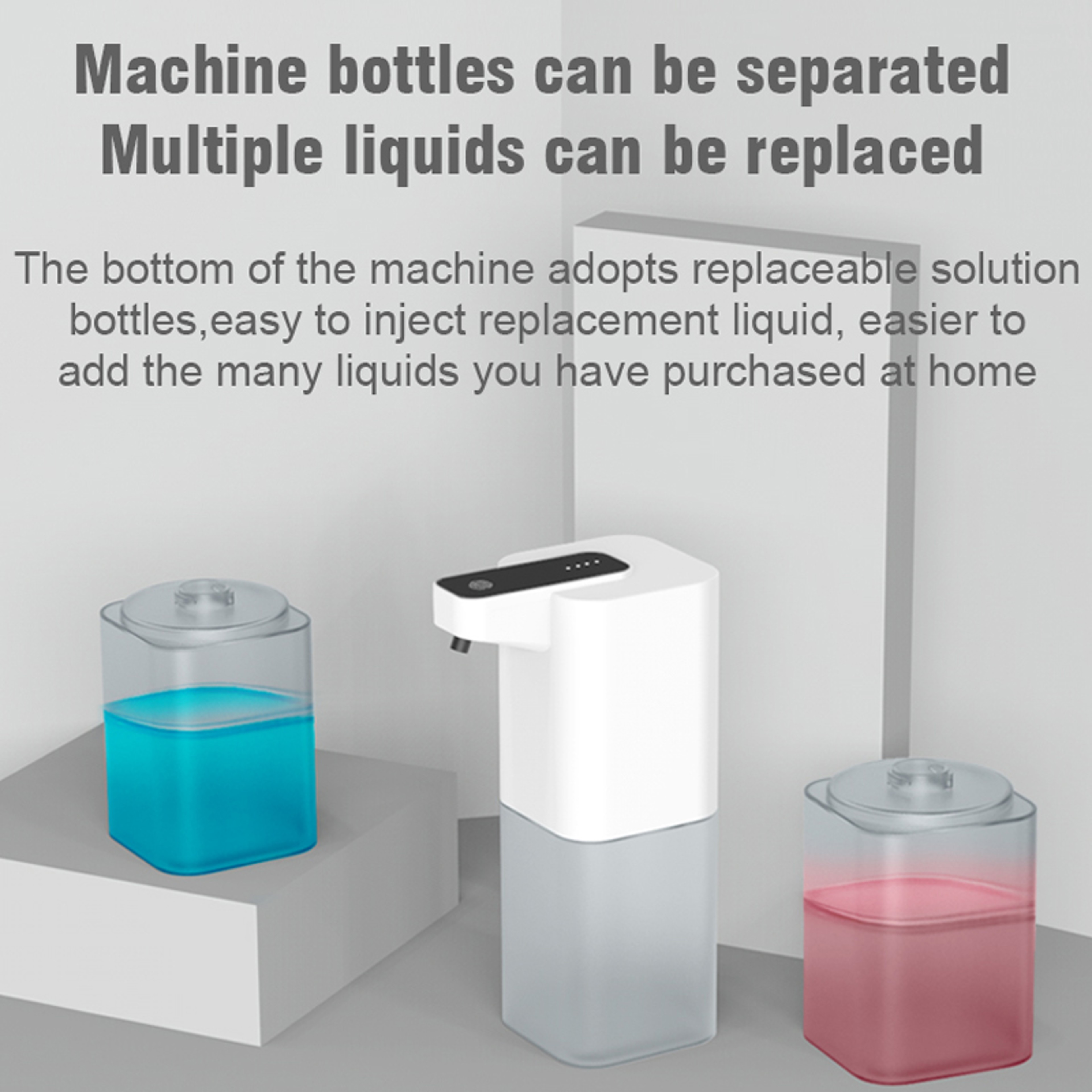 Touchless Automatic Liquid Soap Dispenser USB Charging Smart Foam Machine Hand Free Soap Hand Senso 1