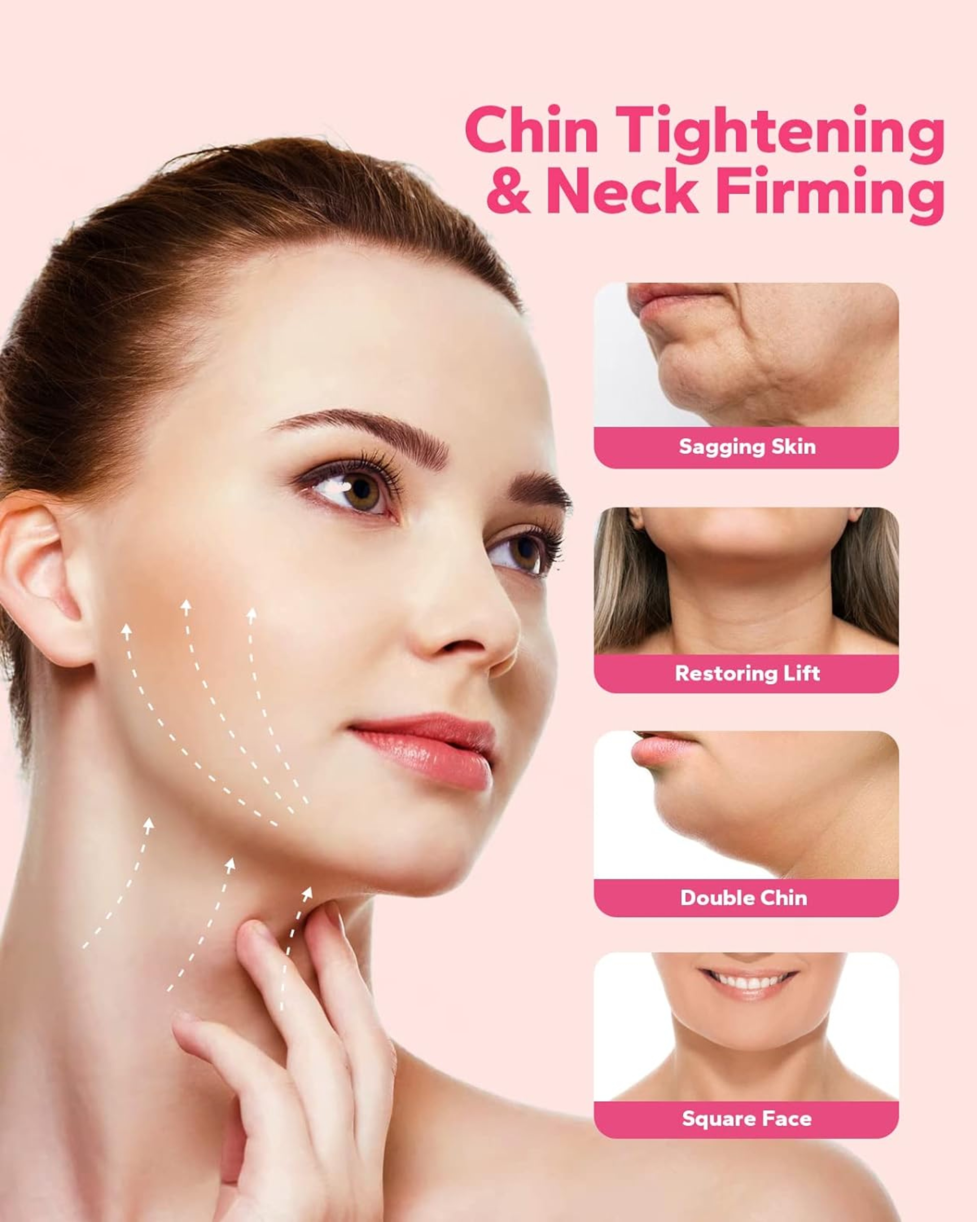 Reusable Face Strap V Line Mask For Face Slimming Double Chin Reducer Chin Strap V Shaped Belt Lift 1