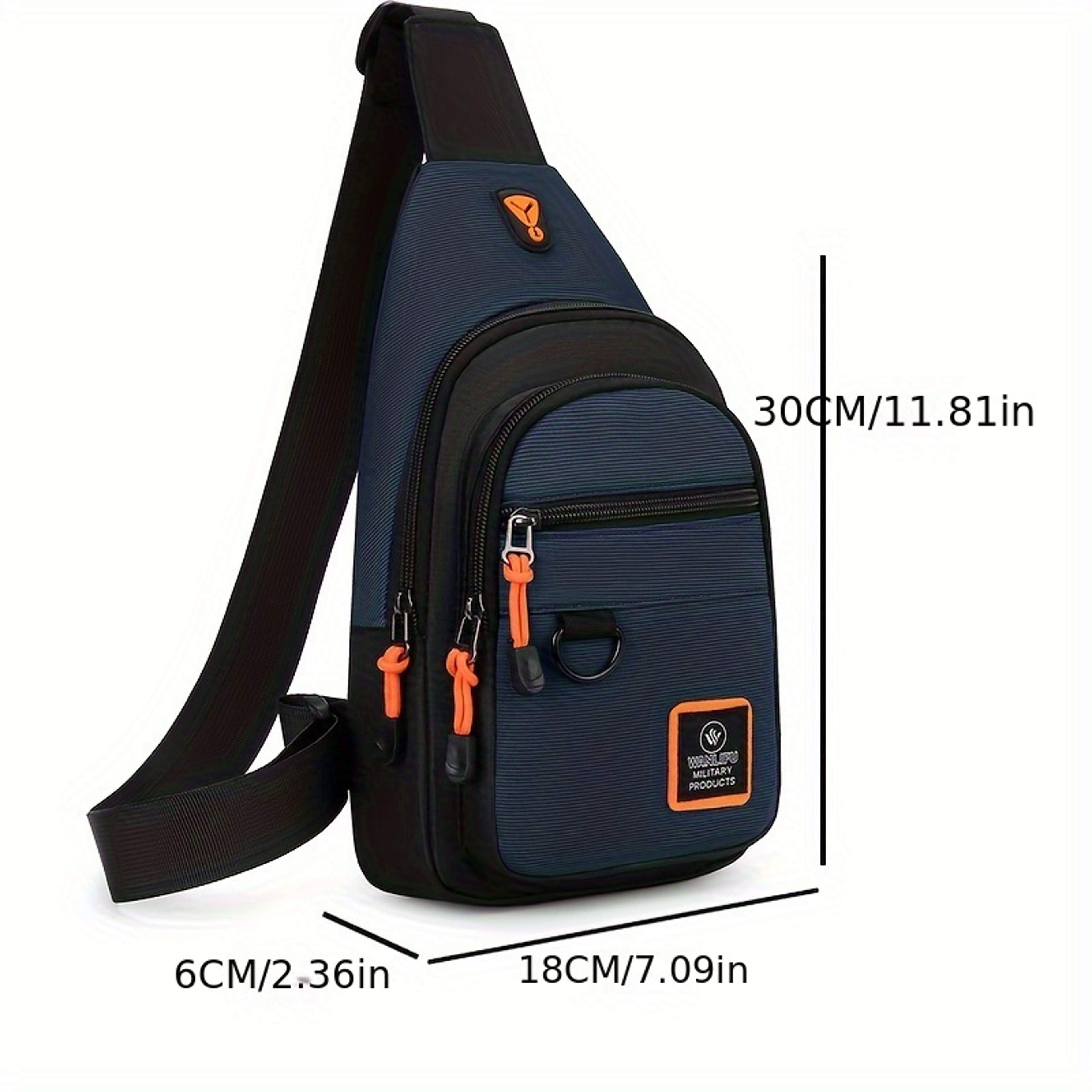 Men's Outdoor Hiking Shoulder Bag, Waterproof Crossbody Sports Travel Backpack – view 2