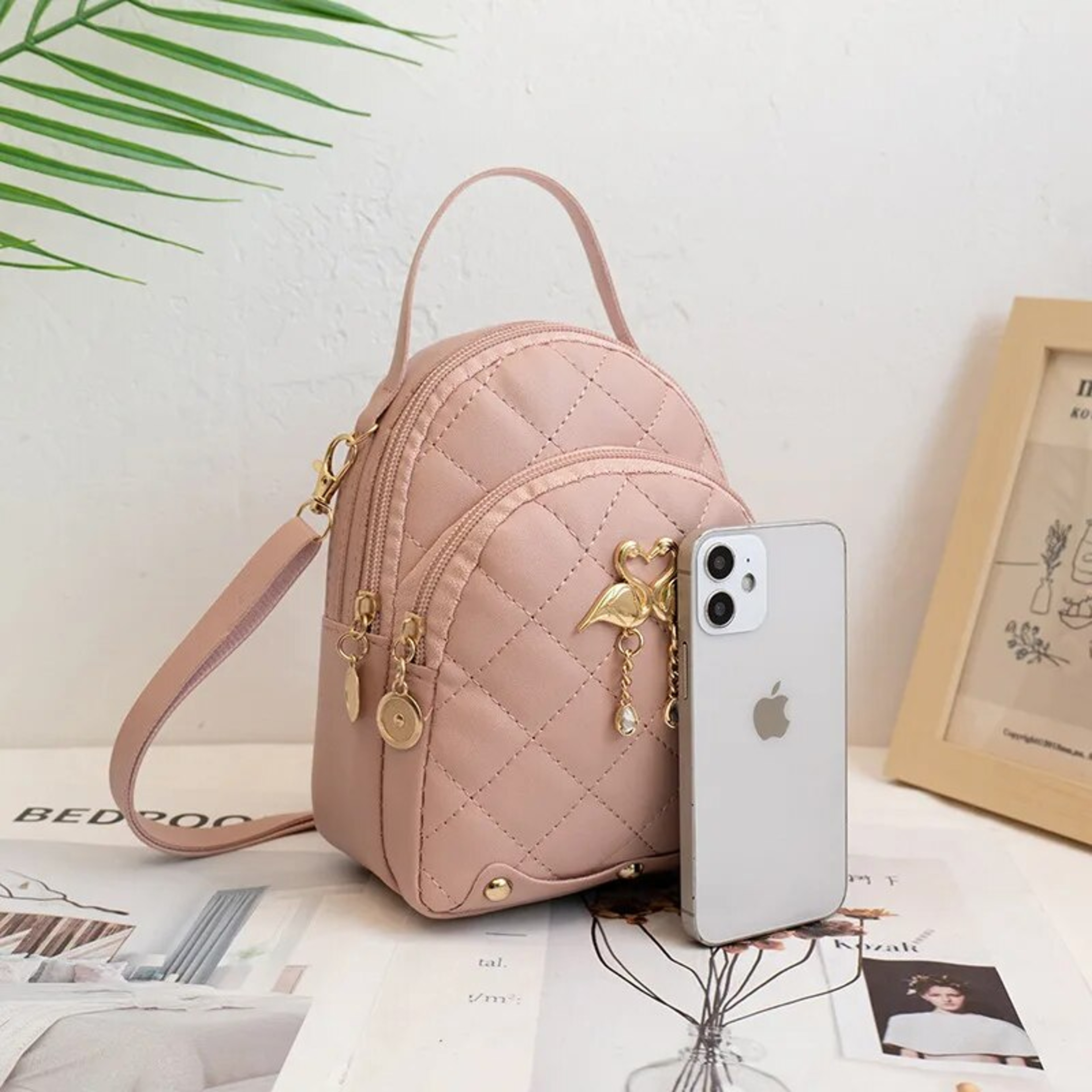 Mini Backpack for Women, Leisure Phone Packs, Rilibegan Women Fashion Backpack – view 4