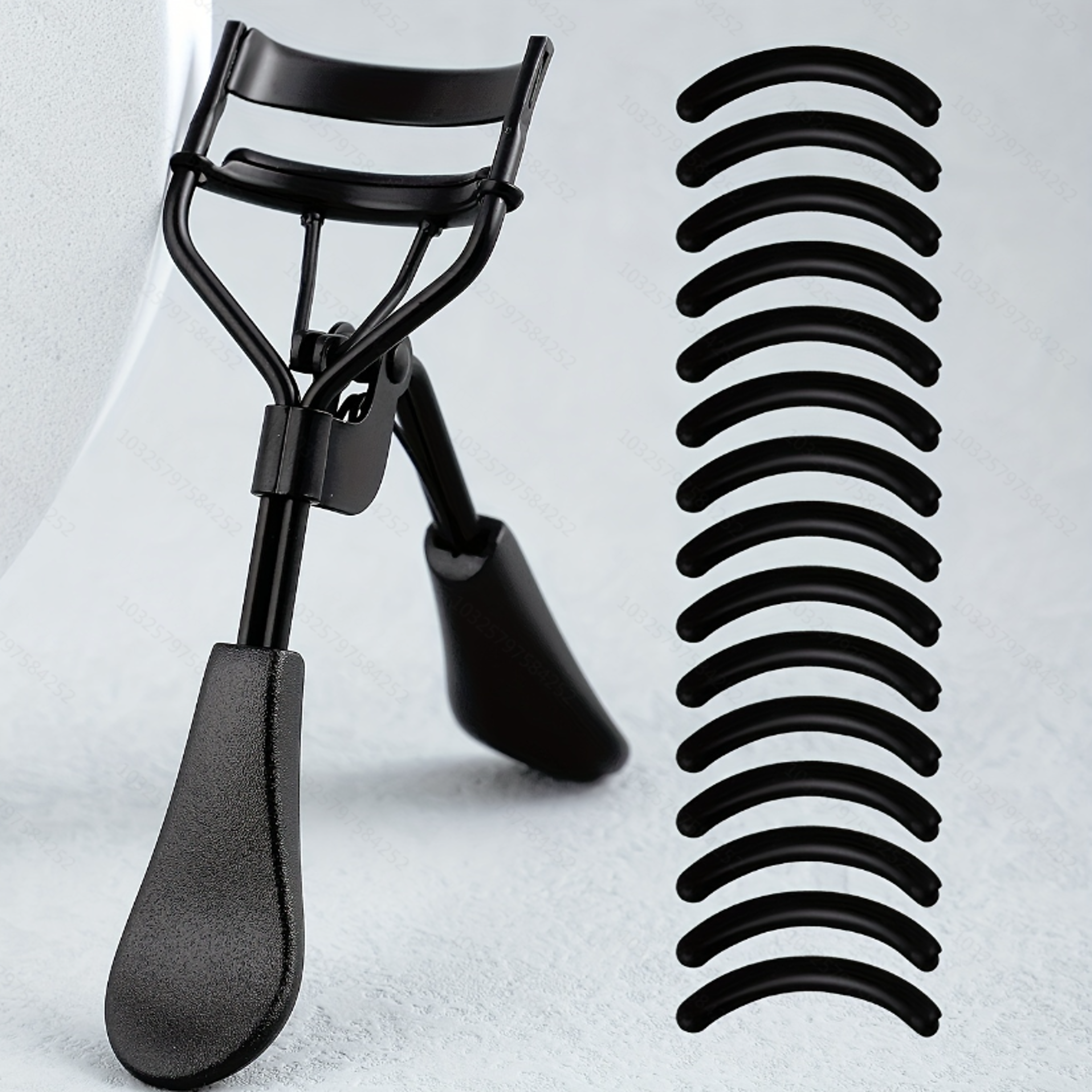 Eyelash Curler with Silicone Pads, Stainless Steel Portable Curling Tool for Extensions and More – view 10