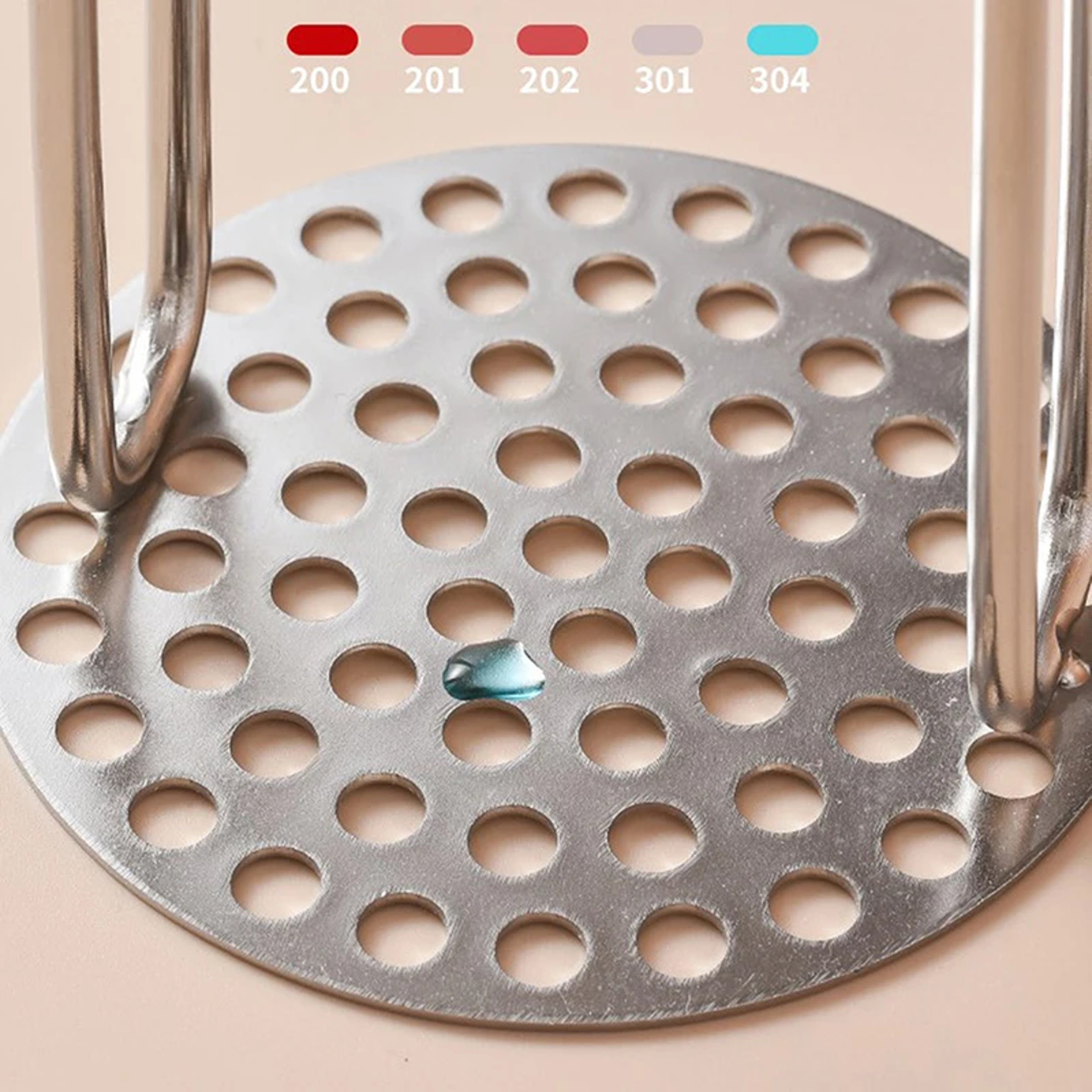Vegetable Masher Fruit Press Maker Stainless Steel Potato Masher Tool 4