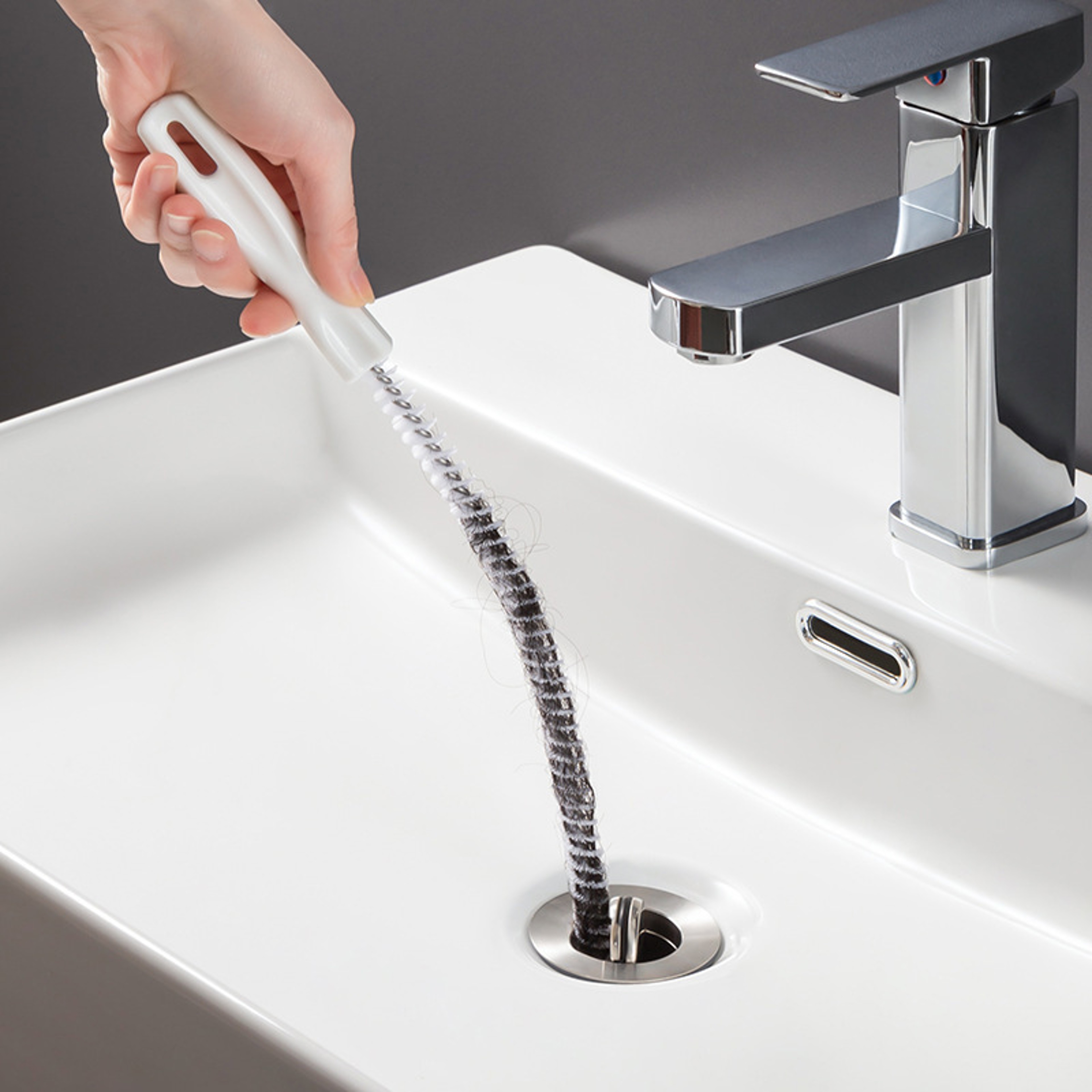 Hair Sewer Sink Cleaning Brush, Kitchen Clog Remover Tool, Drain Cleaner – view 1