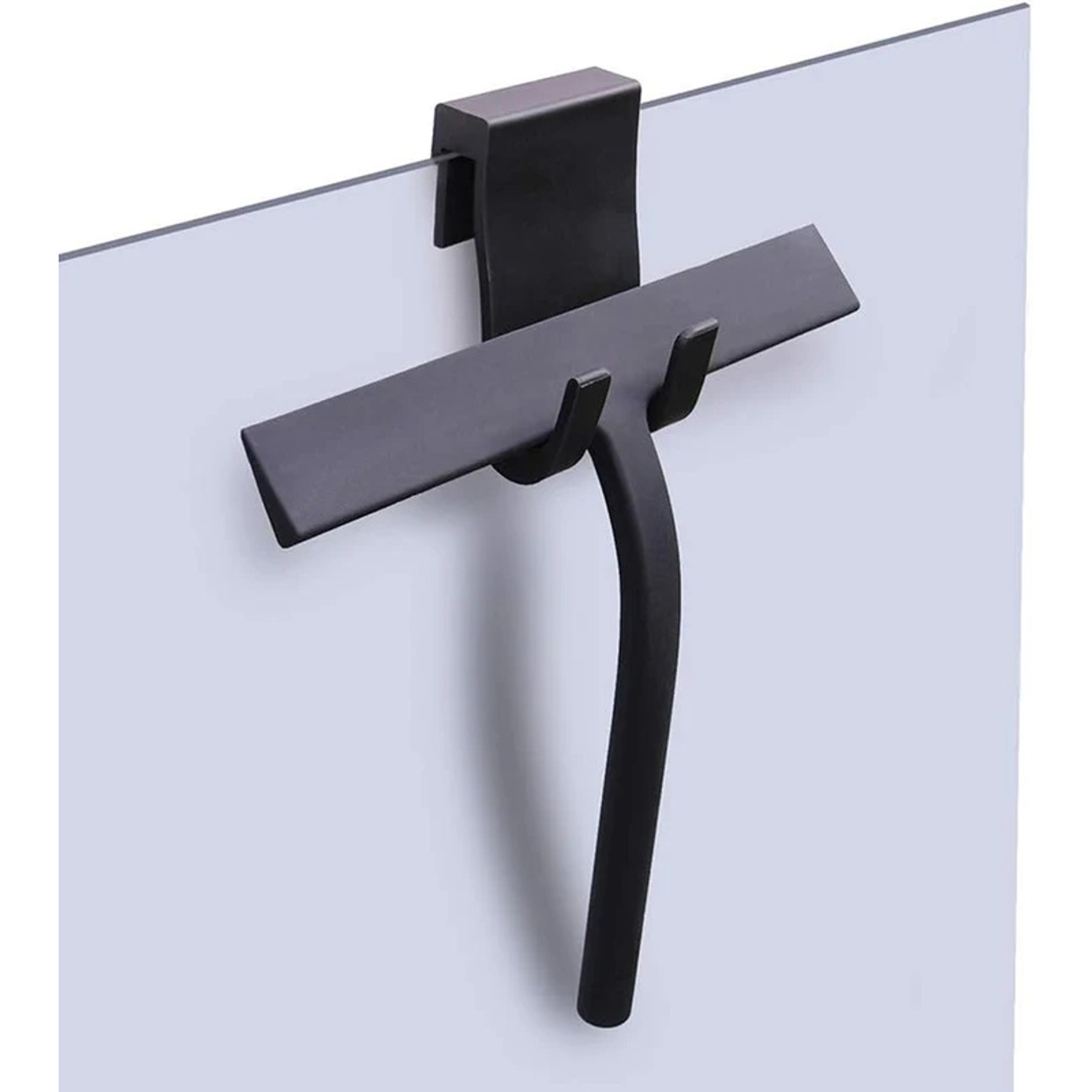 Streak Free Cleaning With Matte Black Silicone Squeegee For Glass Bathroom Shower Doors Mirrors Til 0