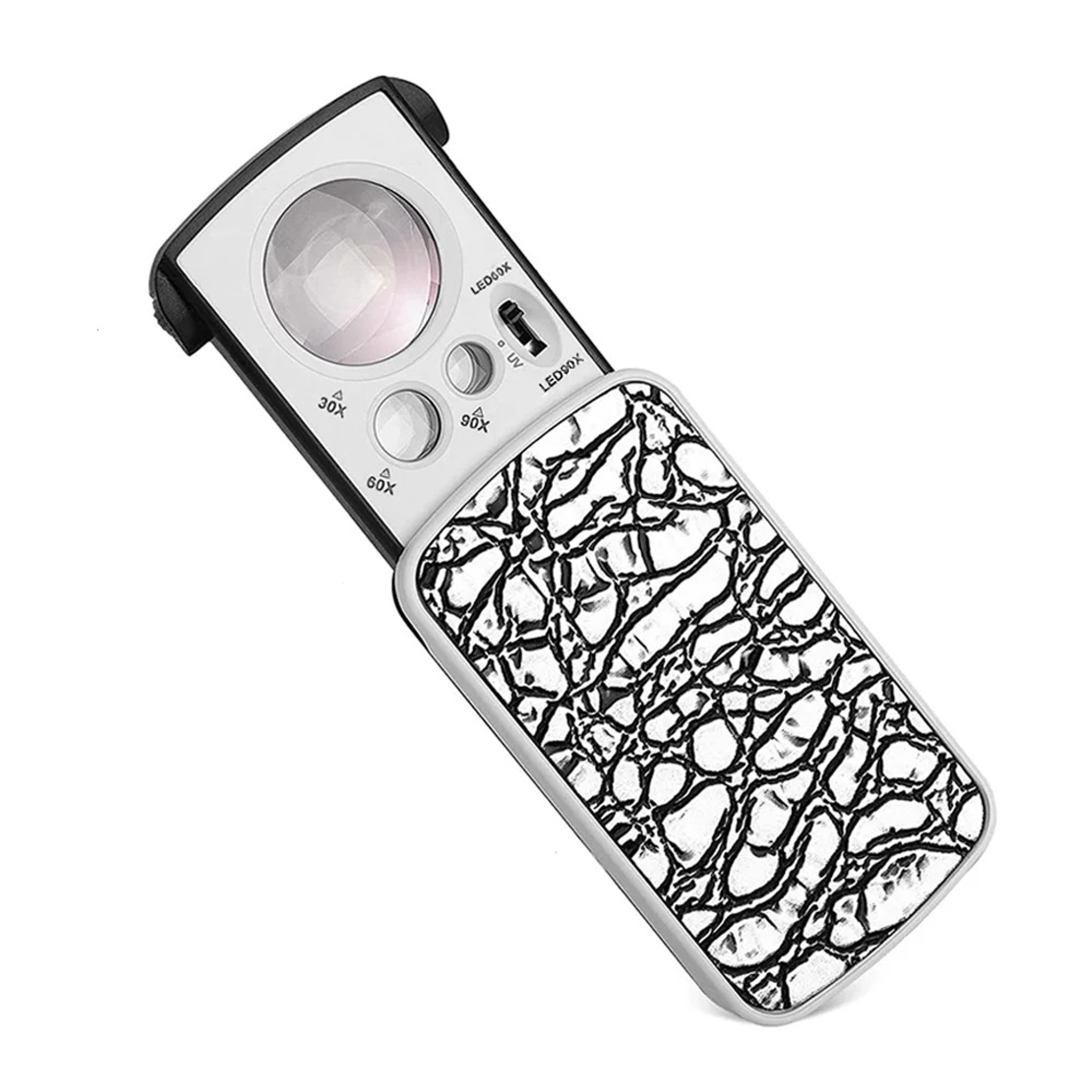 Jeweler's Magnifying Glass Foldable Loupe With LED Light For Jewelry, Watches, Coins – view 8