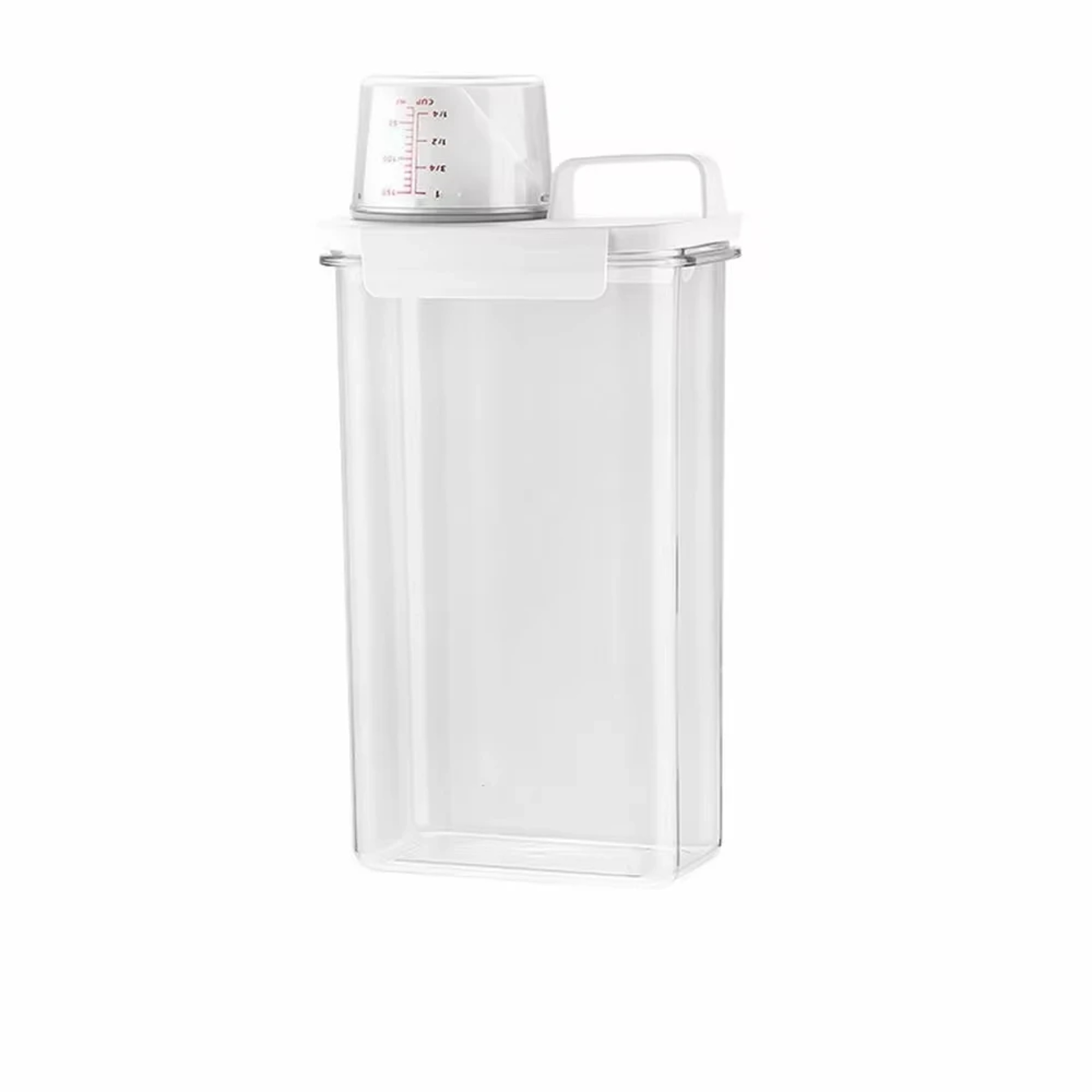Clear Washing Powder Box, Airtight Laundry Detergent Dispenser, Liquid Container with Lids for Storage – view 9