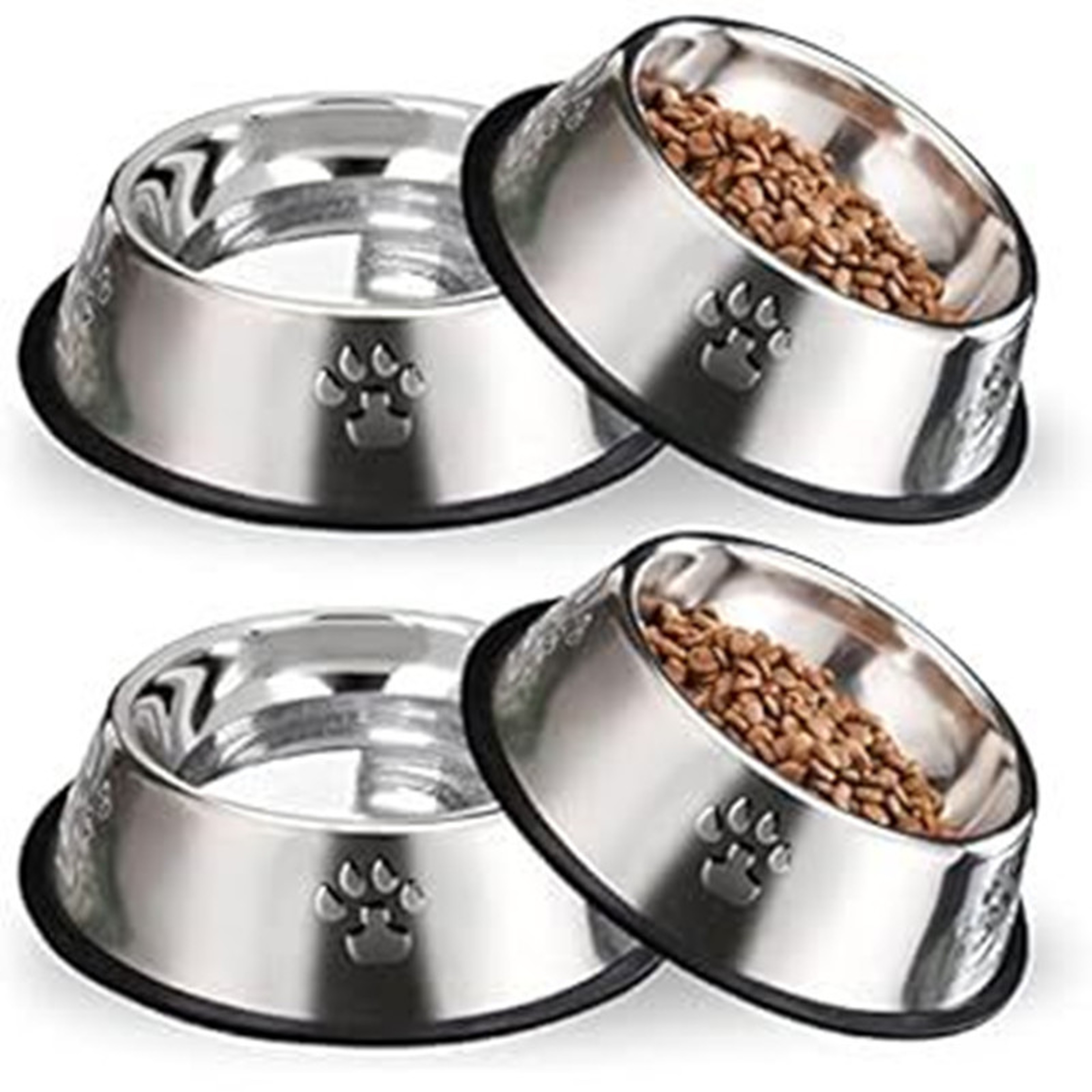 Dog Food Bowl, Stainless Steel Pet Bowl, Multi-Specification Feeding Bowl – view 2