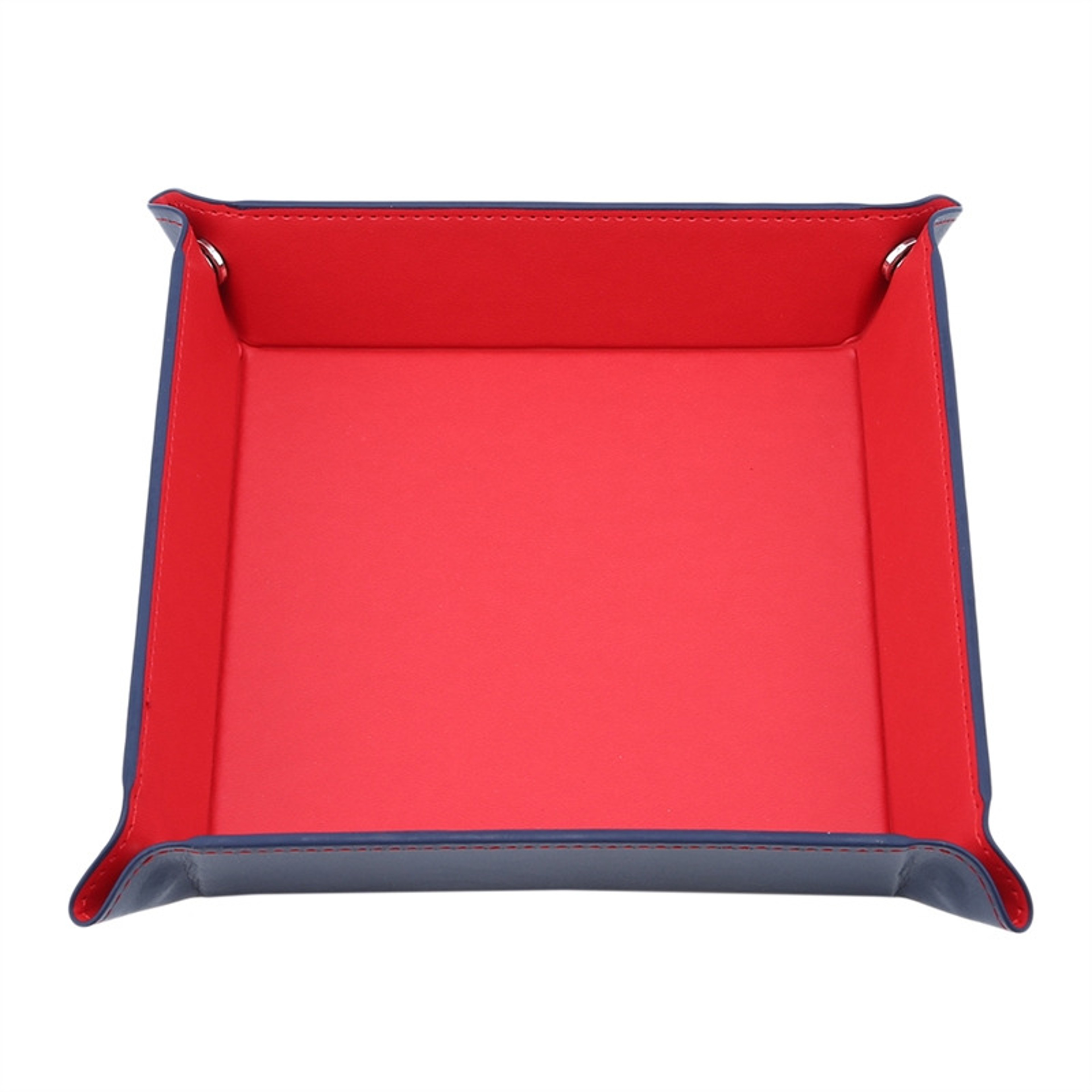 Hexagon Dice Game Storage Tray, Rolling Folding PU Leather Velvet Dice Mat – view 12