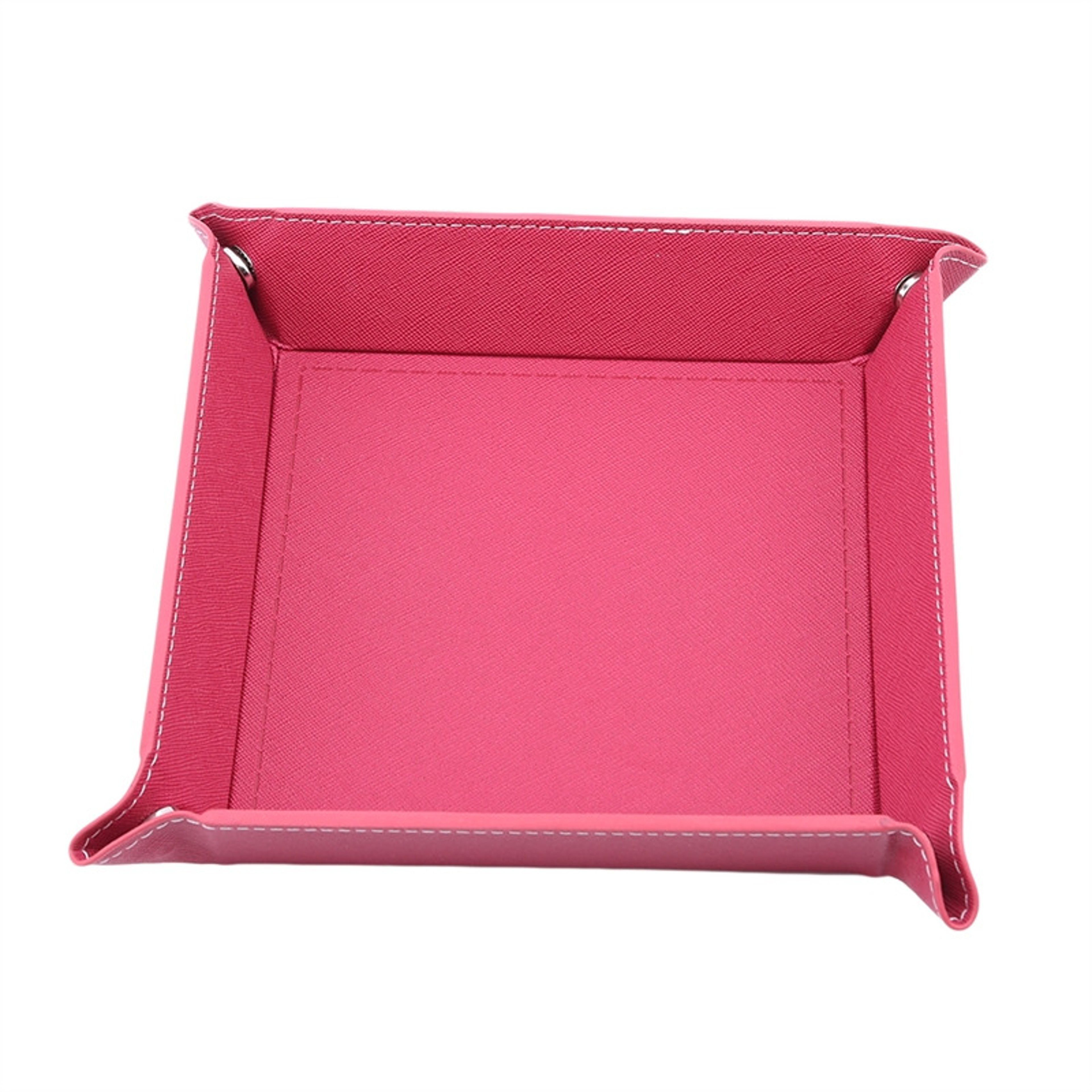 Hexagon Dice Game Storage Tray, Rolling Folding PU Leather Velvet Dice Mat – view 17