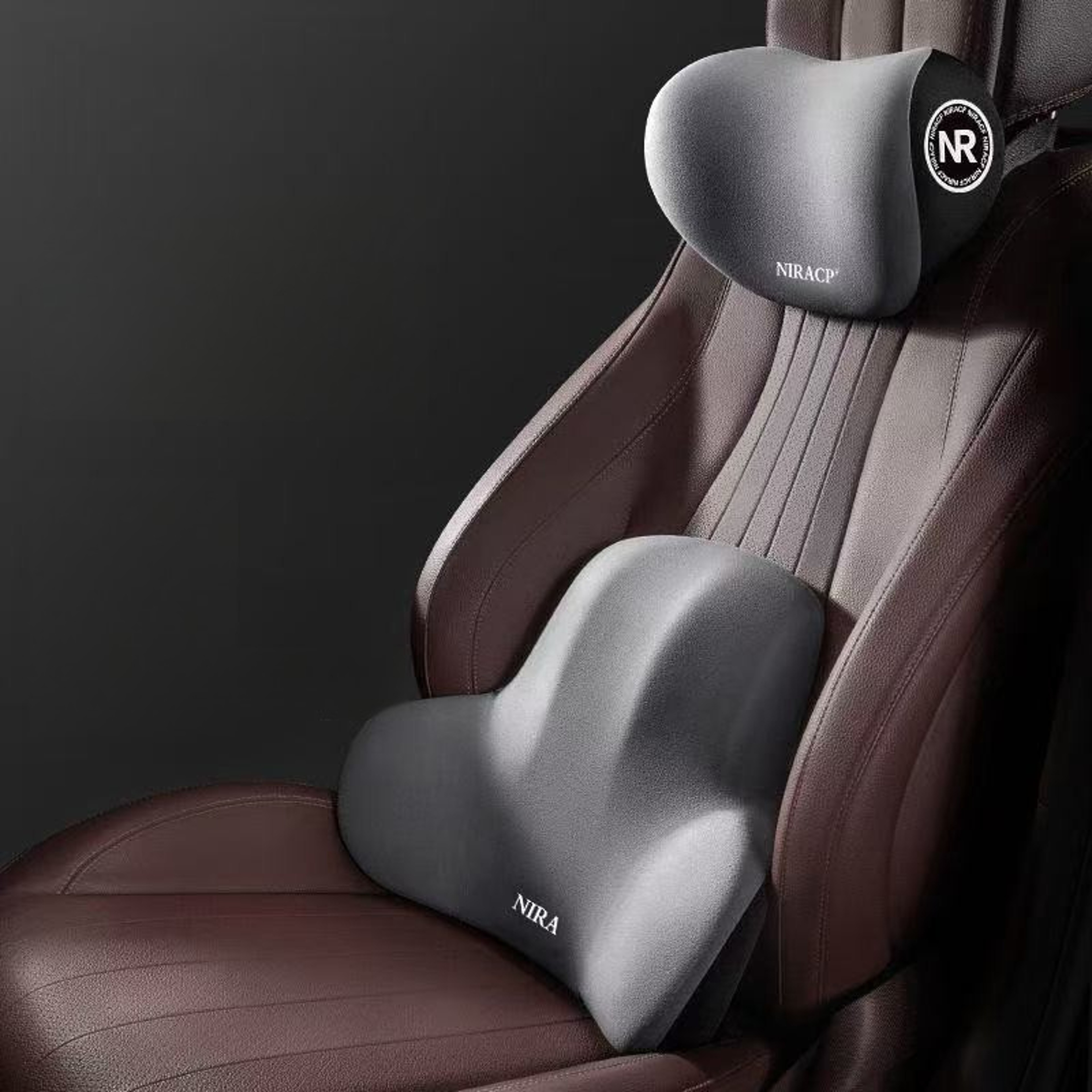 Lumbar Cushion Car Support, Protection Lumbar Backrest, Car Memory Foam Neck Pillow, Headrest Cushion Comfort – view 1