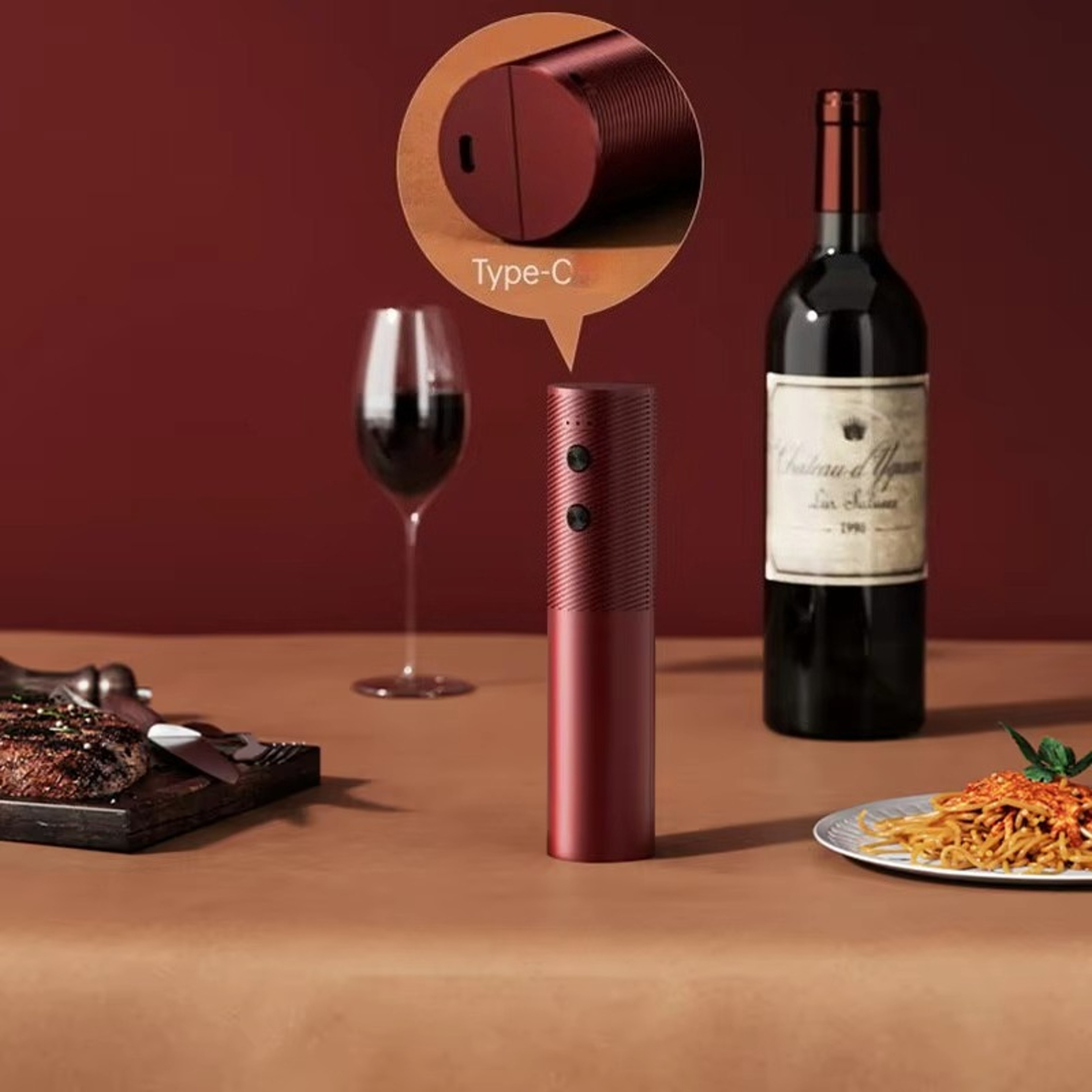 Red Wine Corkscrew Rechargeable, Electric Wine Opener Automatic, Bar Accessories Christmas Gifts, Bottle Opener – view 5