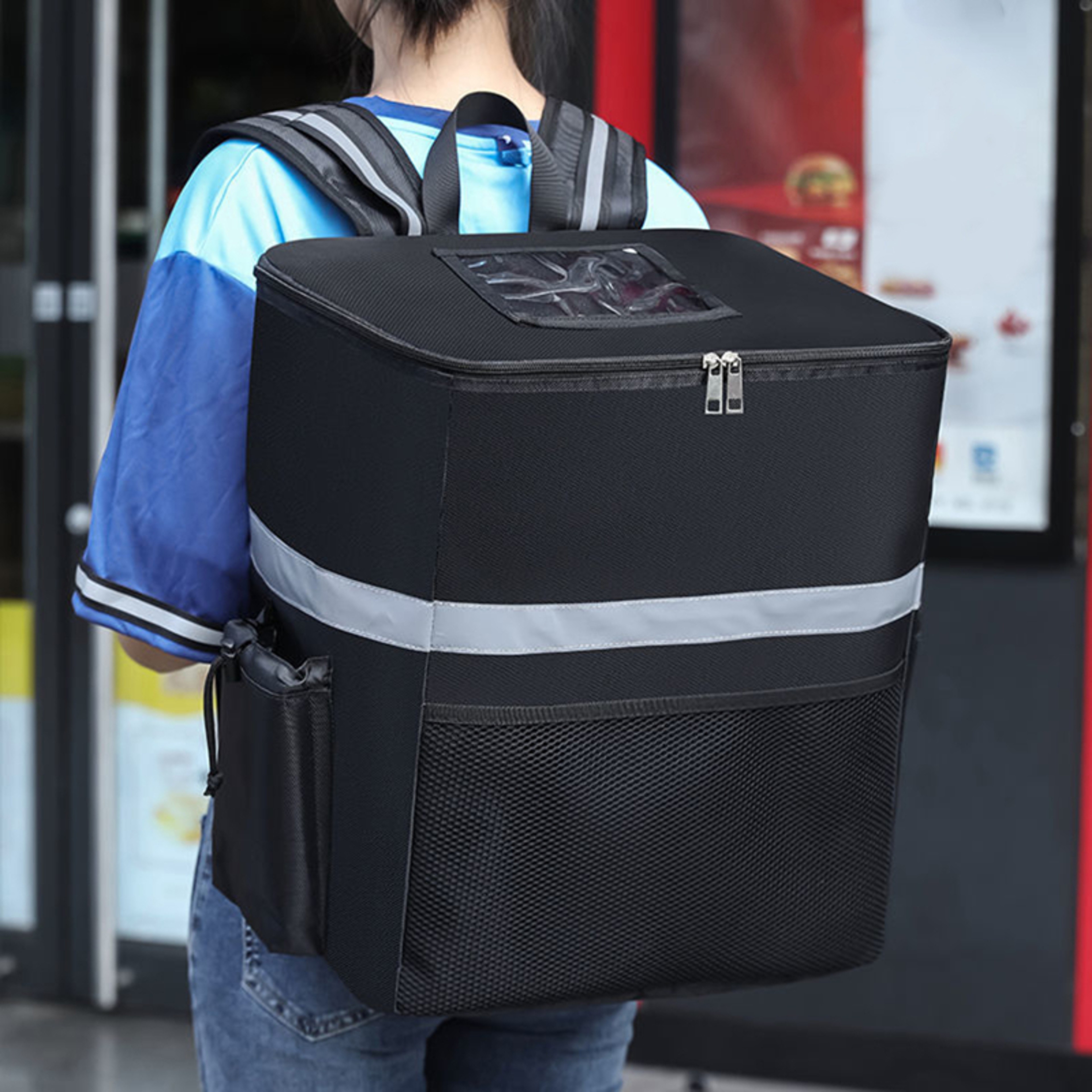 Cooler Bag Refrigerator Box Extra Large Thermal Food Bag Insulated Fresh Keeping Food Delivery Back 0