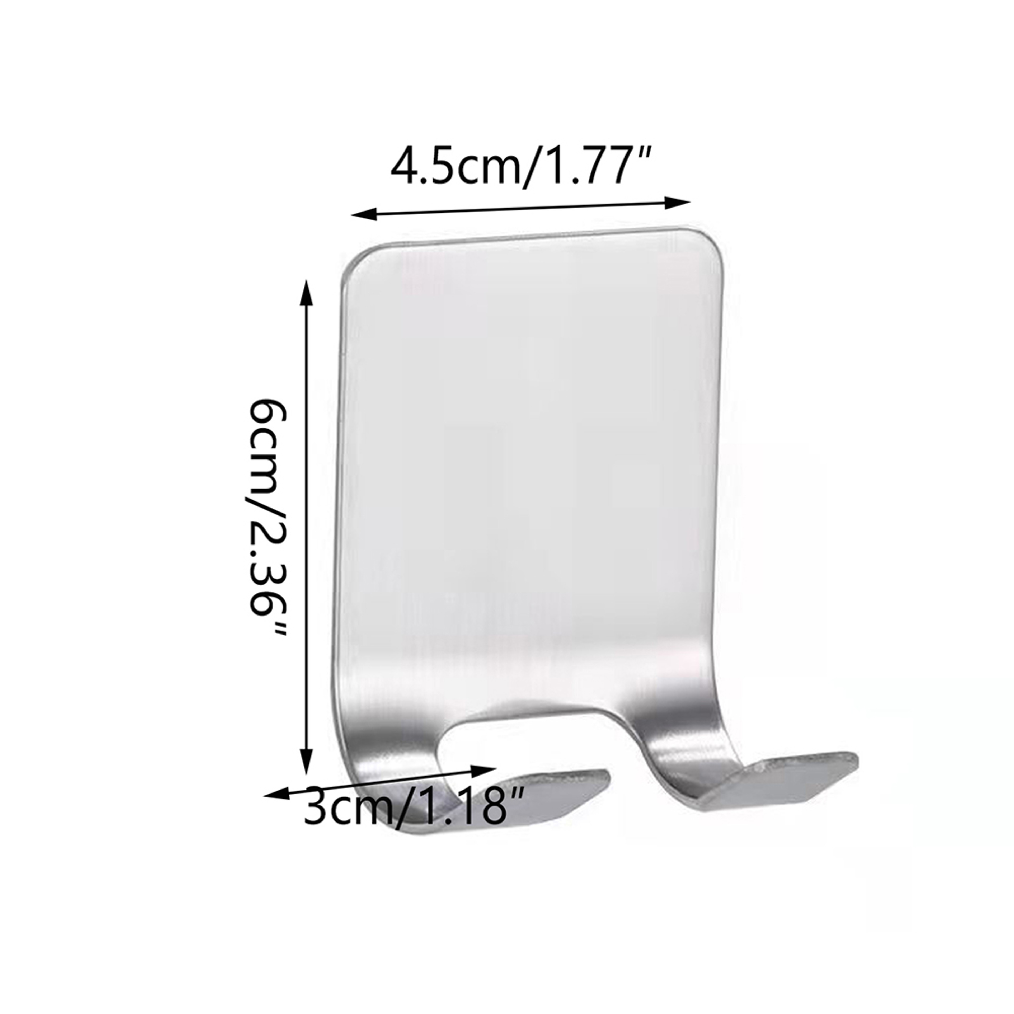 Wall Adhesive Shaving Shelf, Stainless Steel Razor Hook, Shaver Storage Holder for Bathroom & Kitchen Organizer – view 7