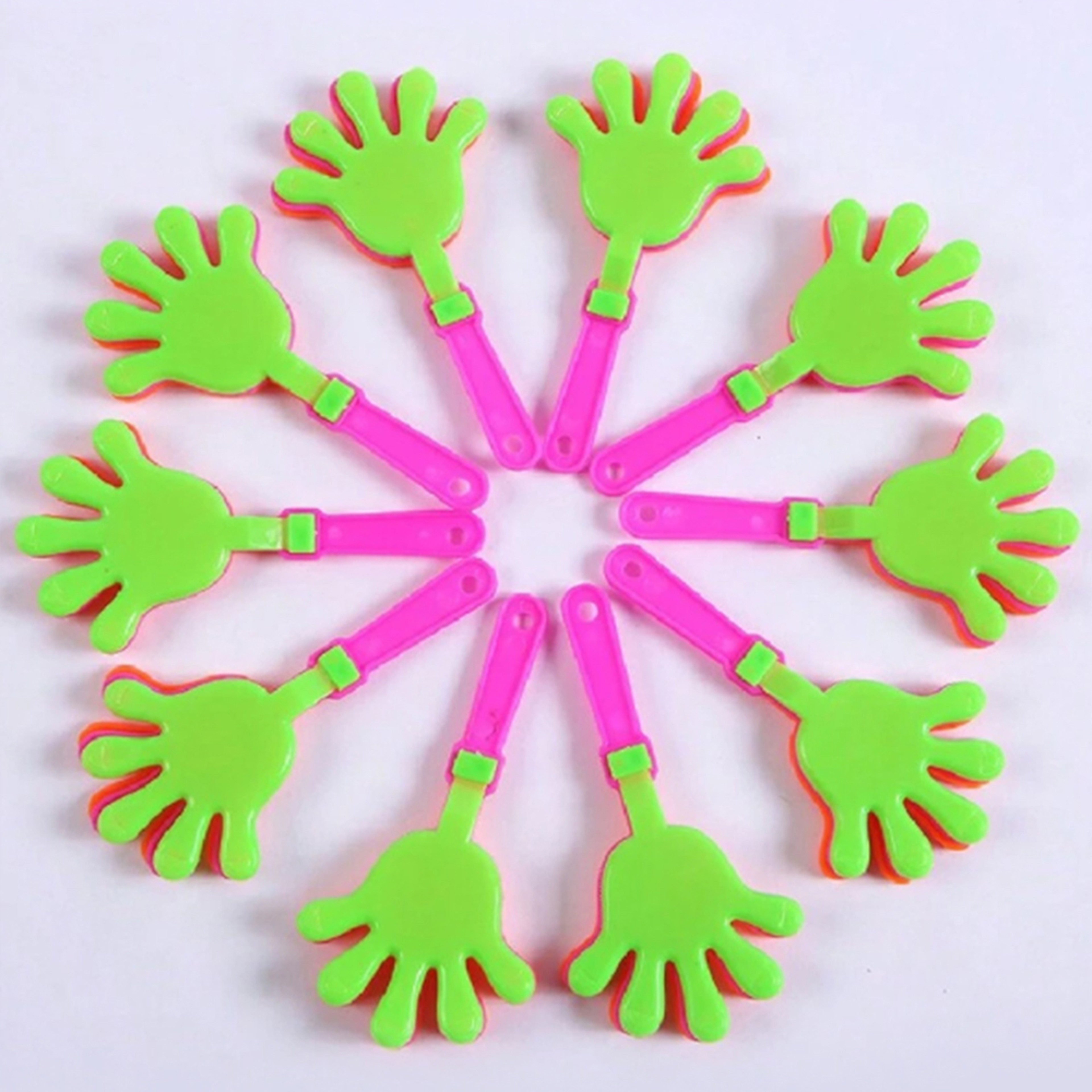 Noisemakers Clappers, Mini Hand Clappers for Cheering, Game Day Birthday Party Favors – view 2