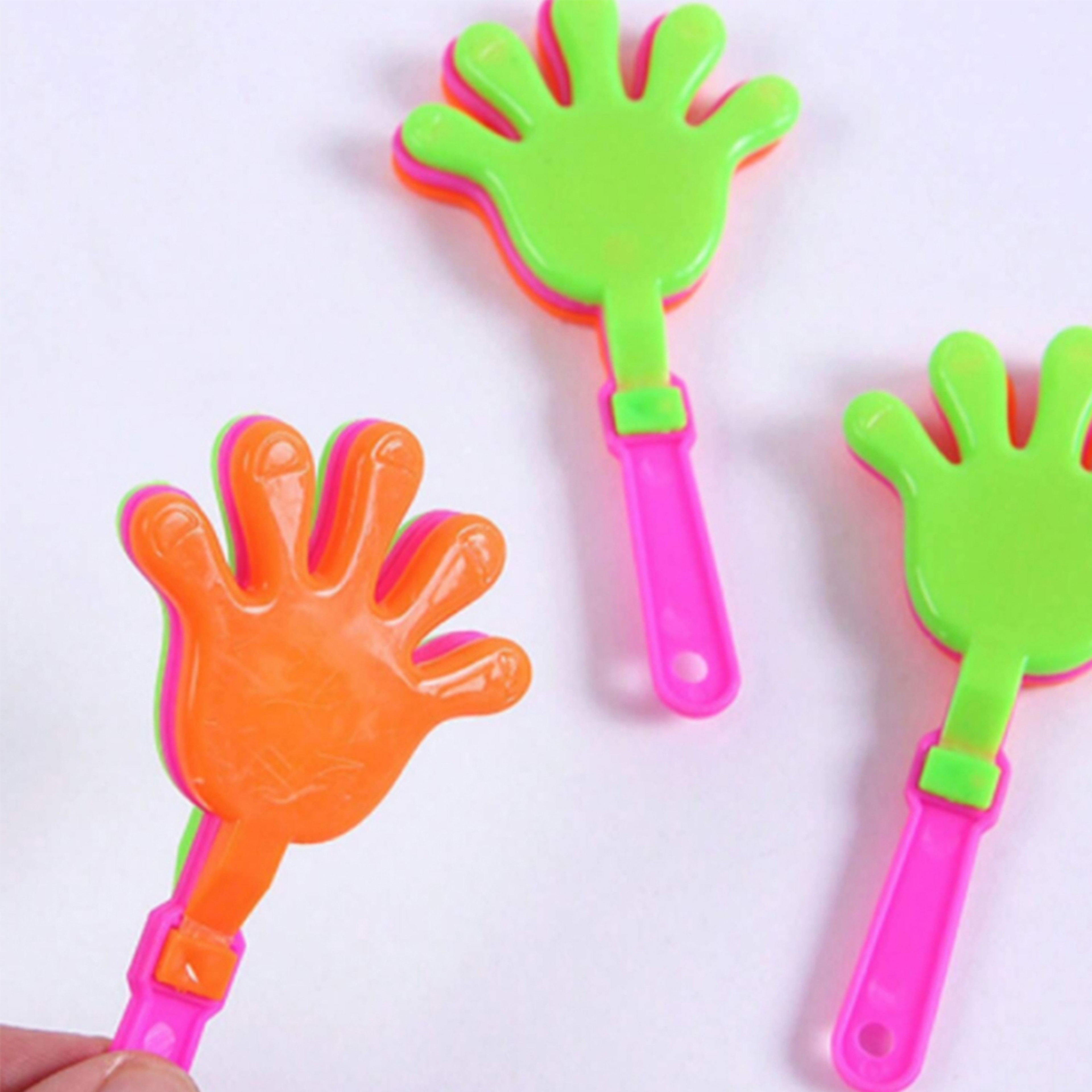 Noisemakers Clappers, Mini Hand Clappers for Cheering, Game Day Birthday Party Favors – view 3