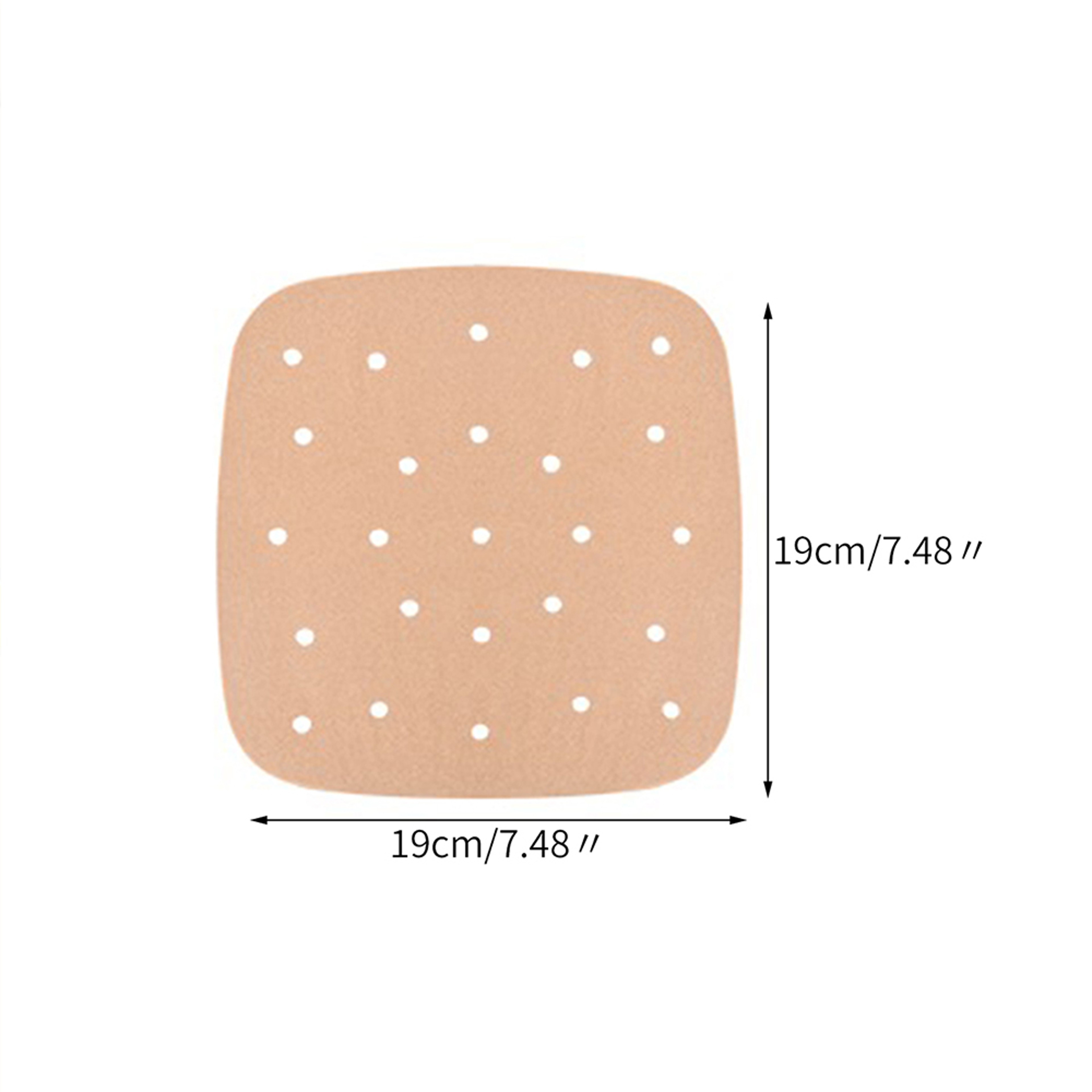 Non-Stick Air Fryer Parchment Paper Liners, Square Disposable Baking Paper Accessories – view 10