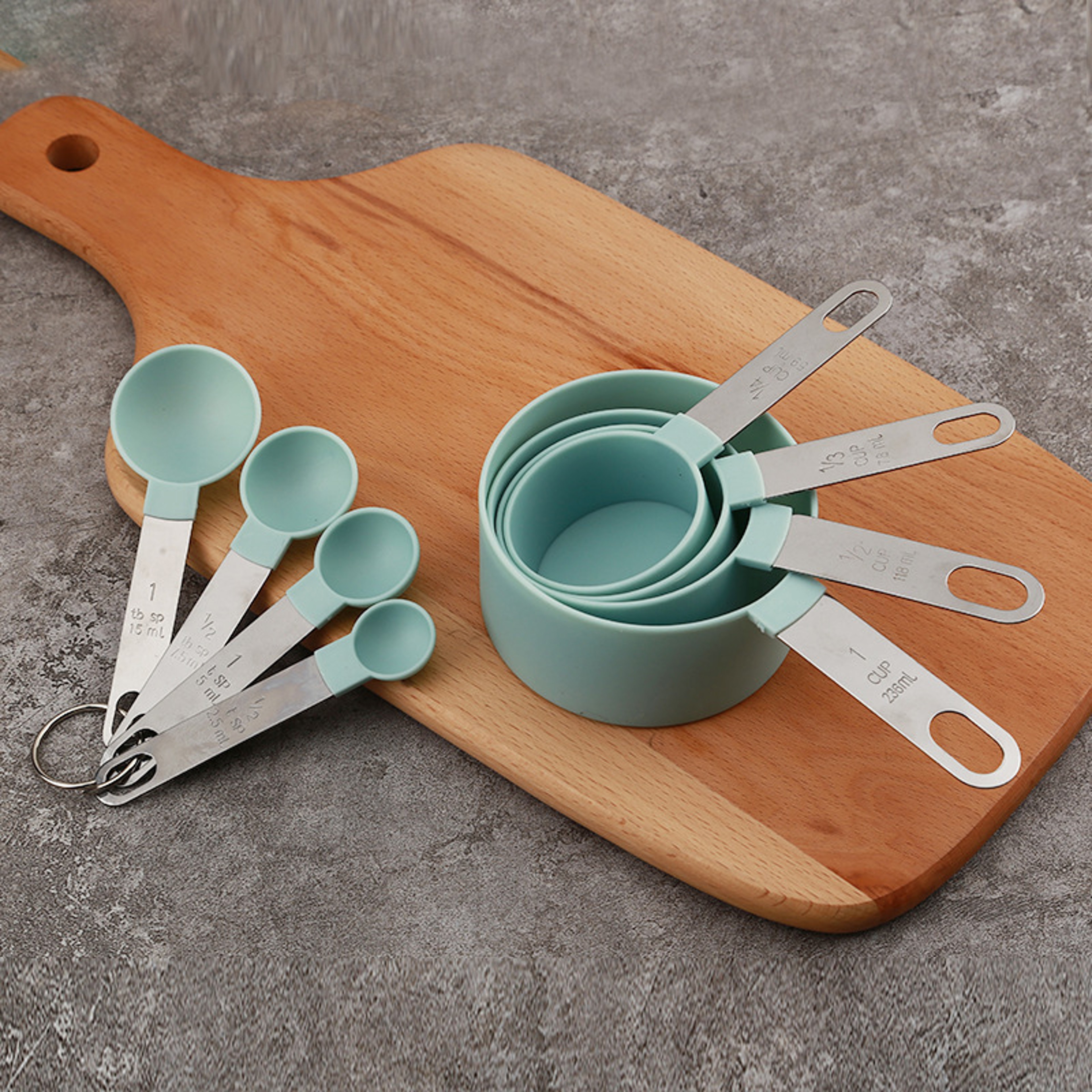 Stainless Steel Measuring Cups Spoons Set, Kitchen Tools for Baking, Cake, Pastry, Cooking – view 1