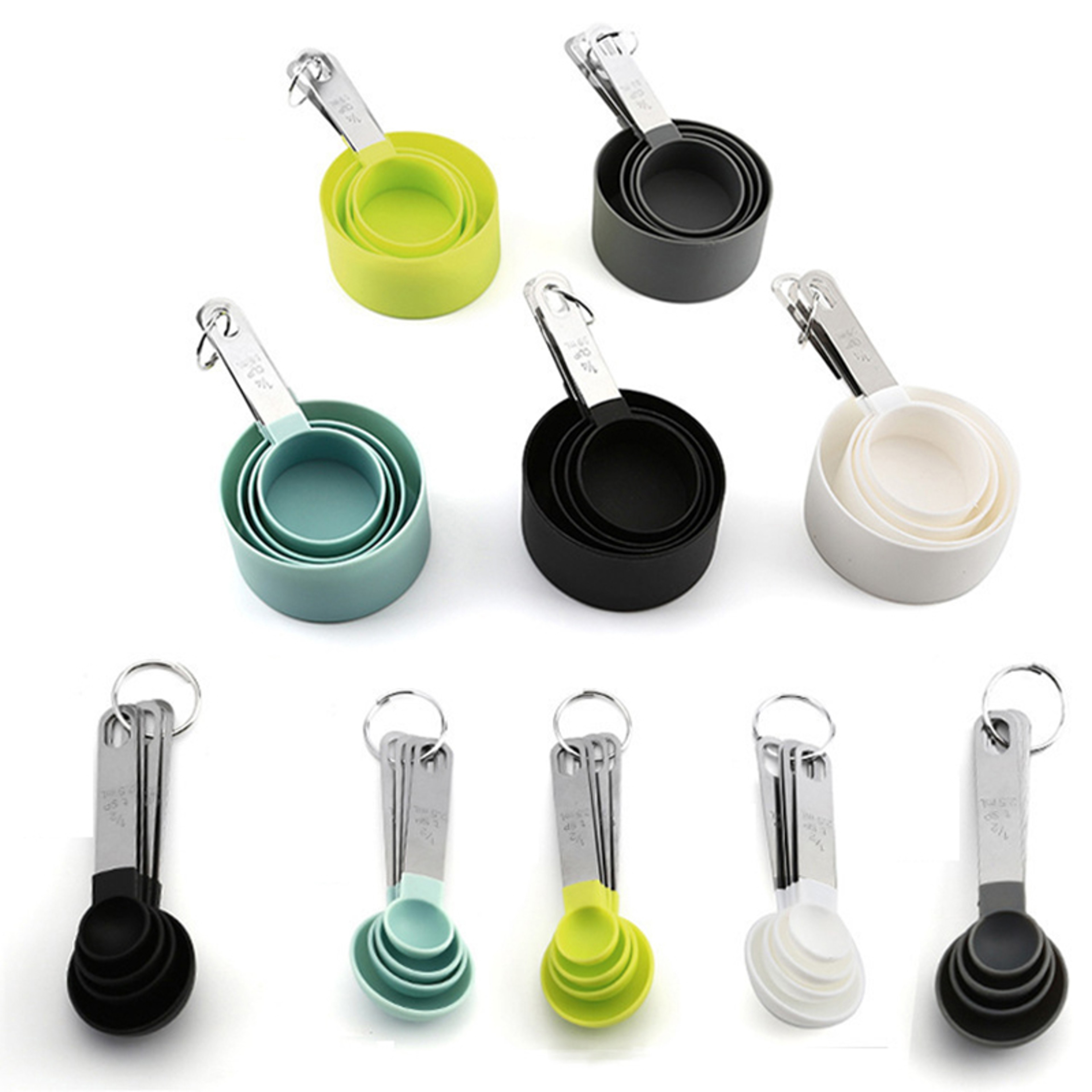 Stainless Steel Measuring Cups Spoons Set, Kitchen Tools for Baking, Cake, Pastry, Cooking – view 5
