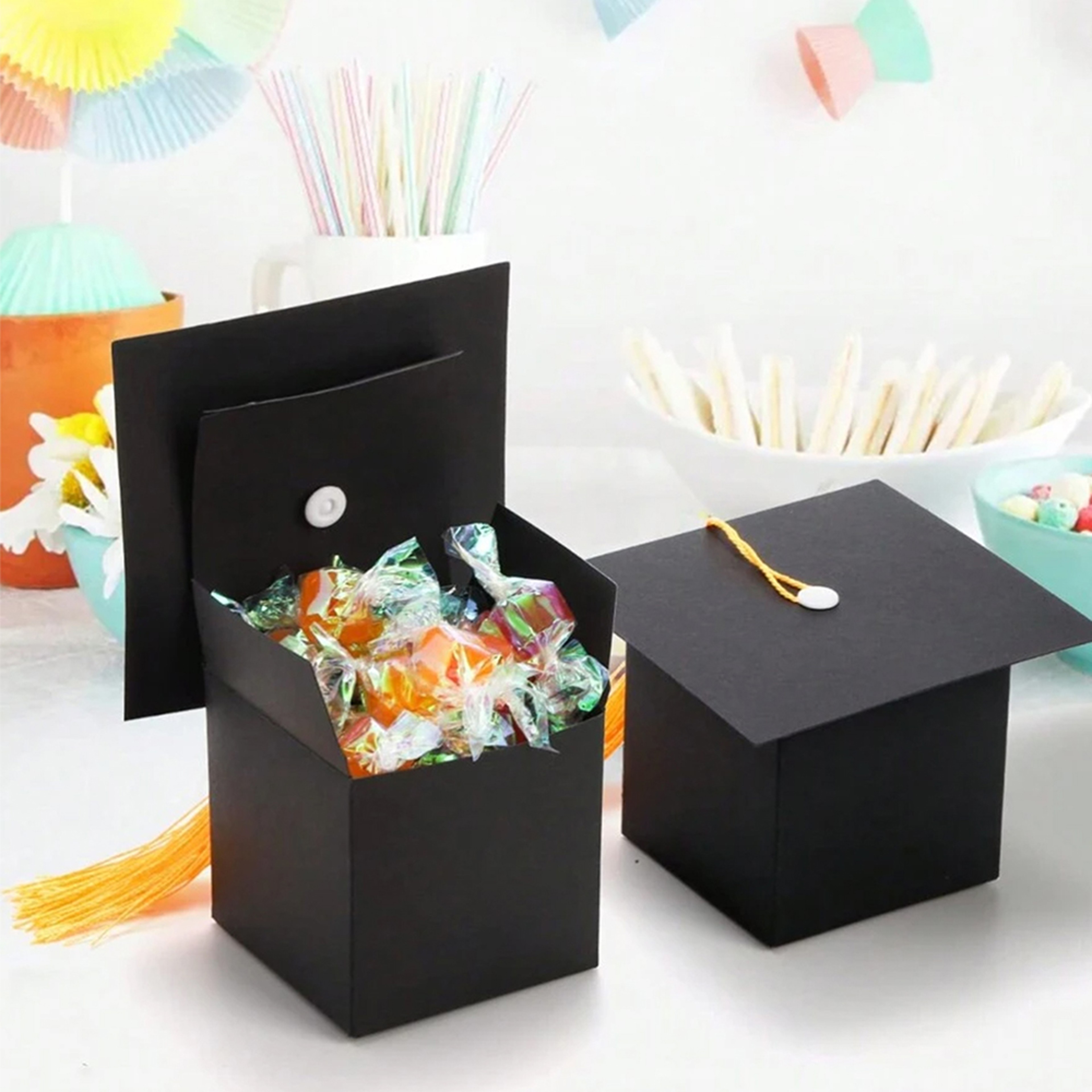 Graduation Cap Box with Tassel, Graduation Party Favors Gift Box – view 2