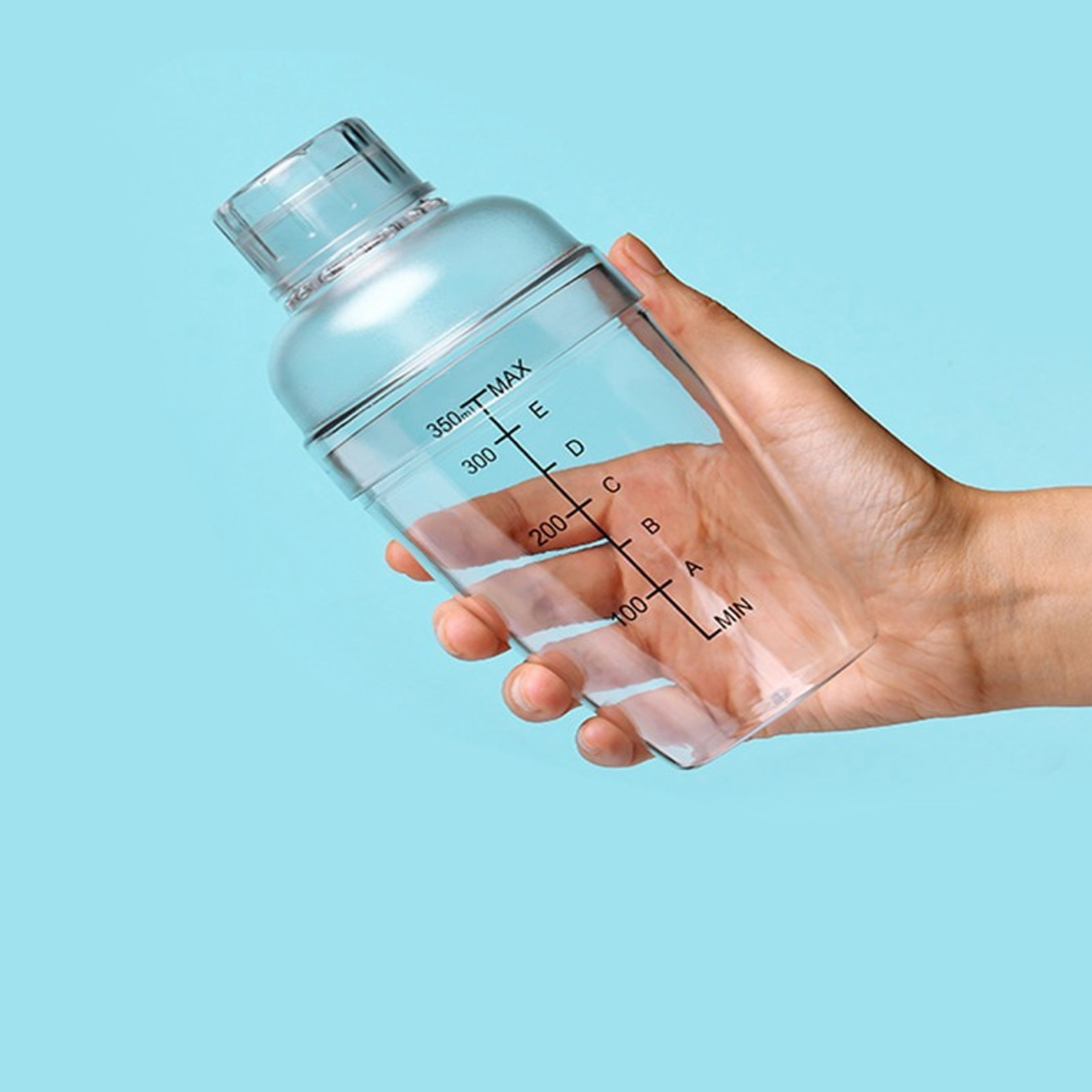 Martini Hand Shaker, Plastic Cocktail Shaker Cup with Scales, Milk Tea Wine Drink Mixer – view 7