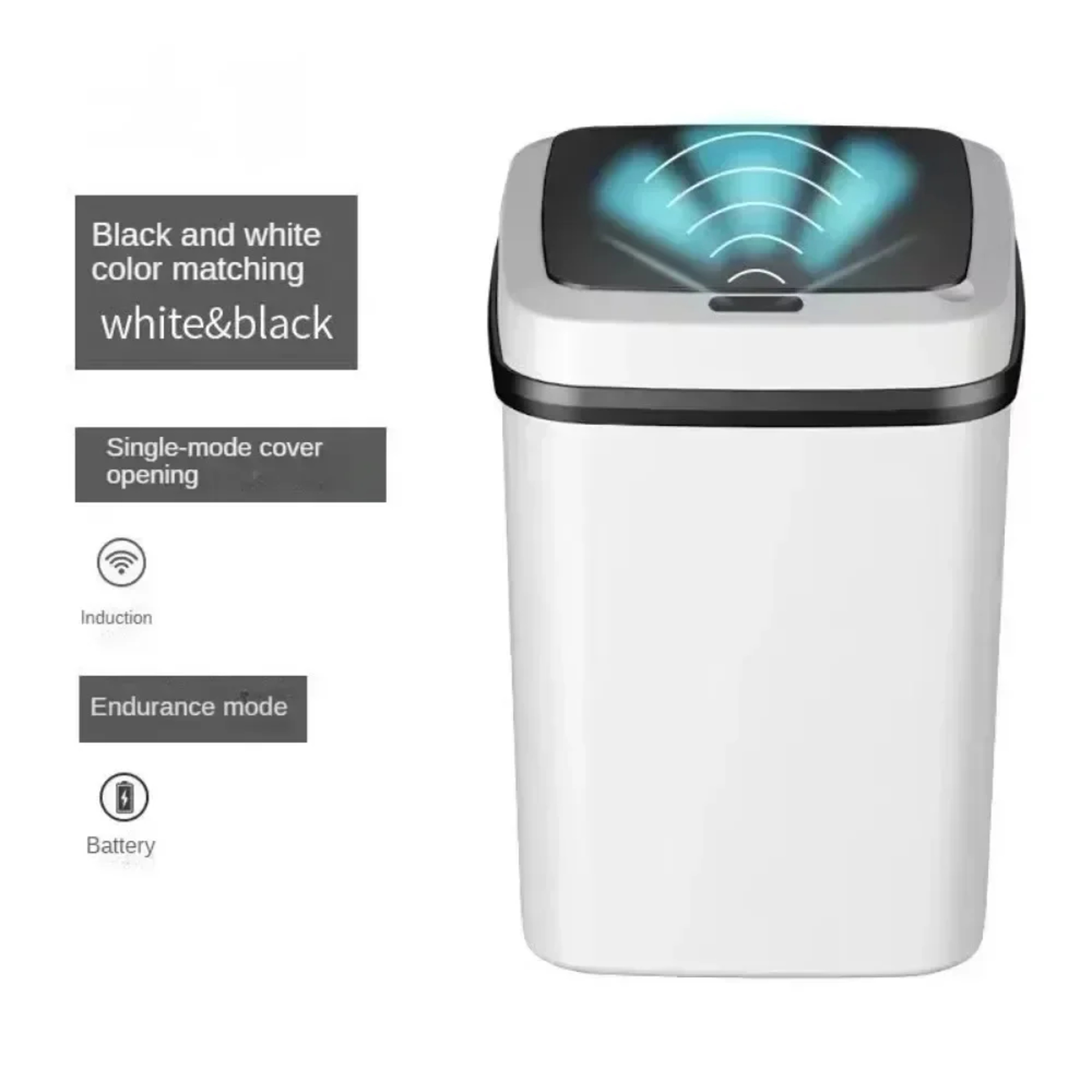 Smart Sensing Trash Can Bathroom Sensing Trash Can Garbage Bin For Kitchen 5