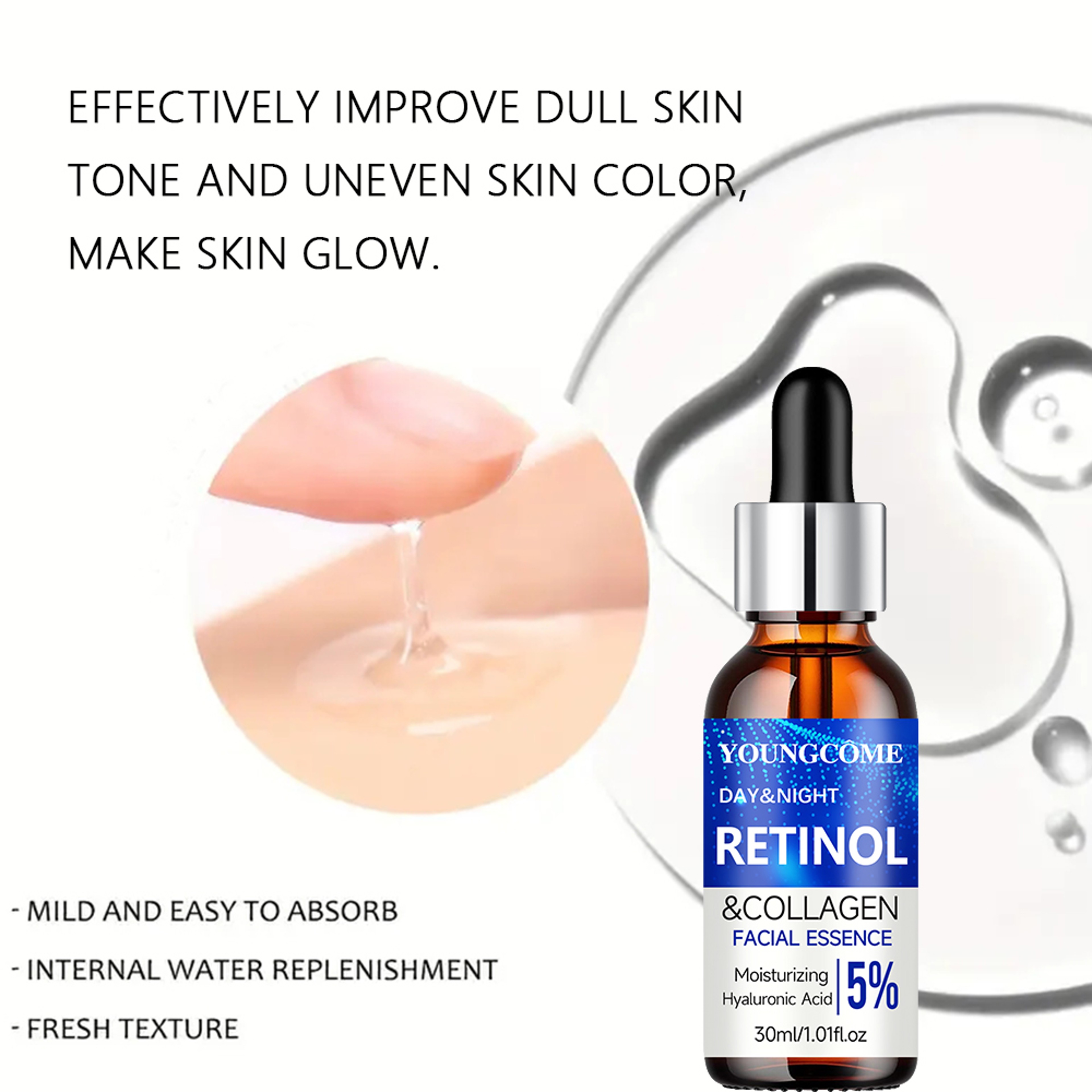 Retinol Serum Combo Set, Smoothes Wrinkles, Increases Elasticity – view 5