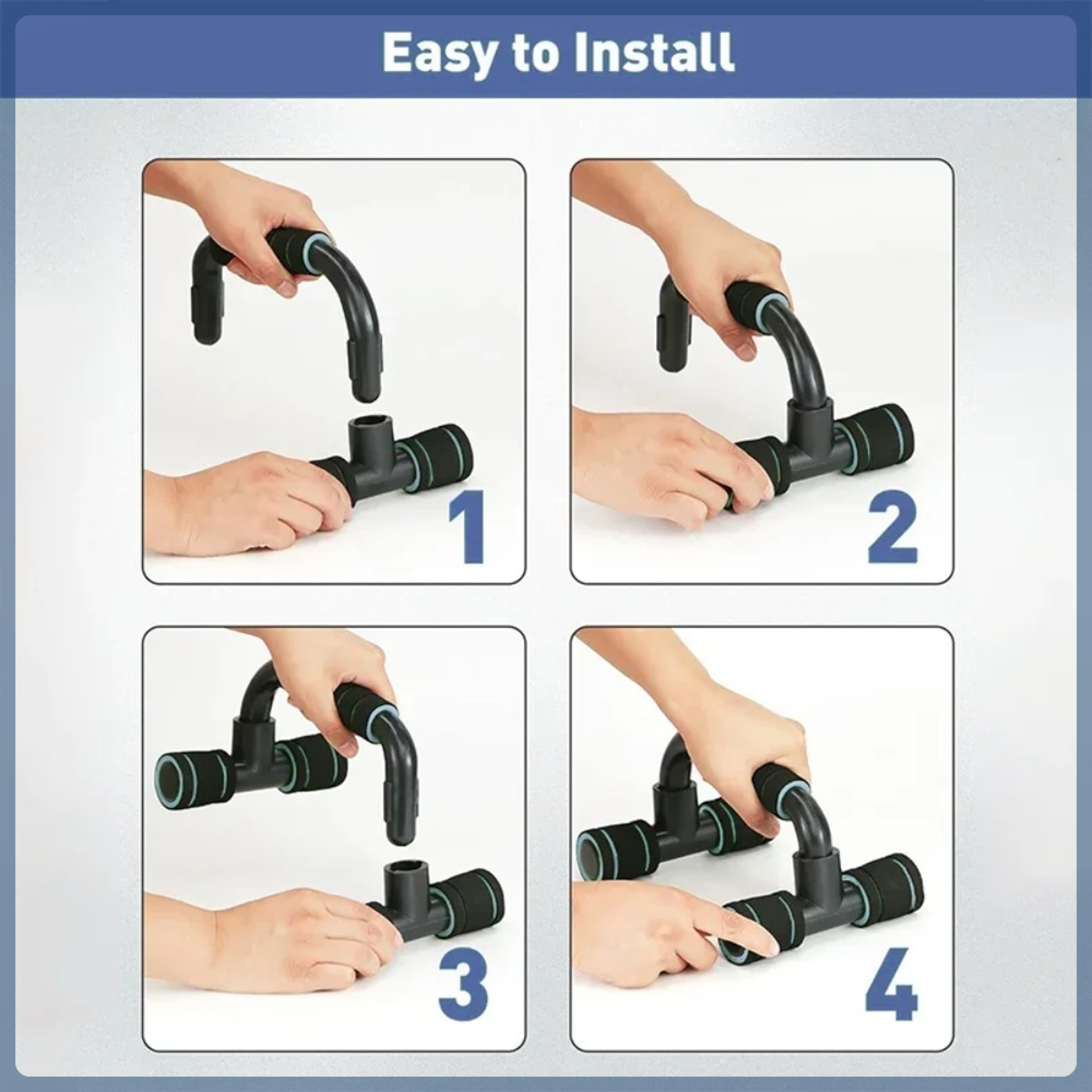 Small Home Fitness Equipment For Men Hshaped Foam Pushup Stand Chest Muscle Training Calisthenics E 3