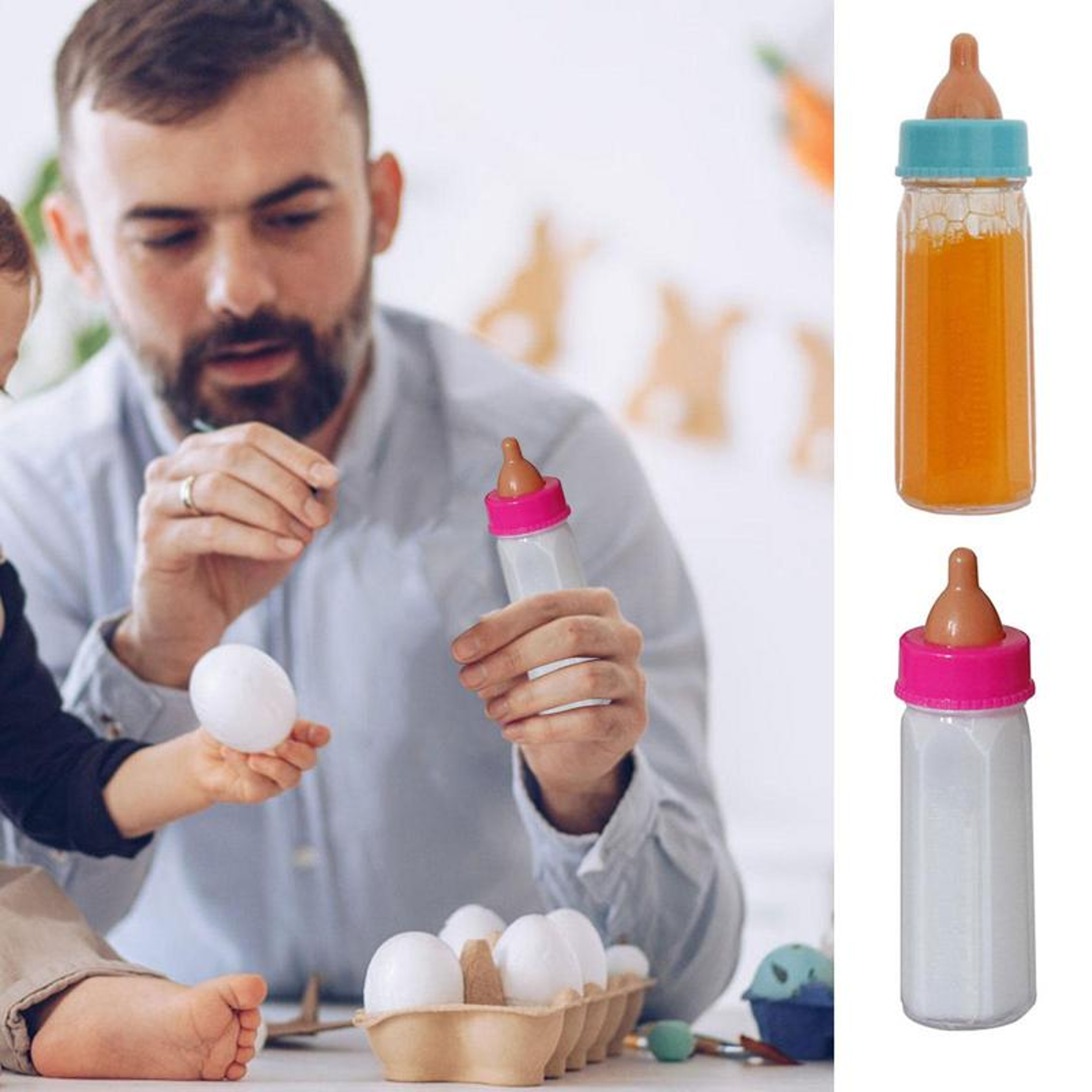 Strange Magics Prop, Mini Magic Milk Bottle Liquid, Baby Reborn Dolls Feeding Bottle Toy – view 3