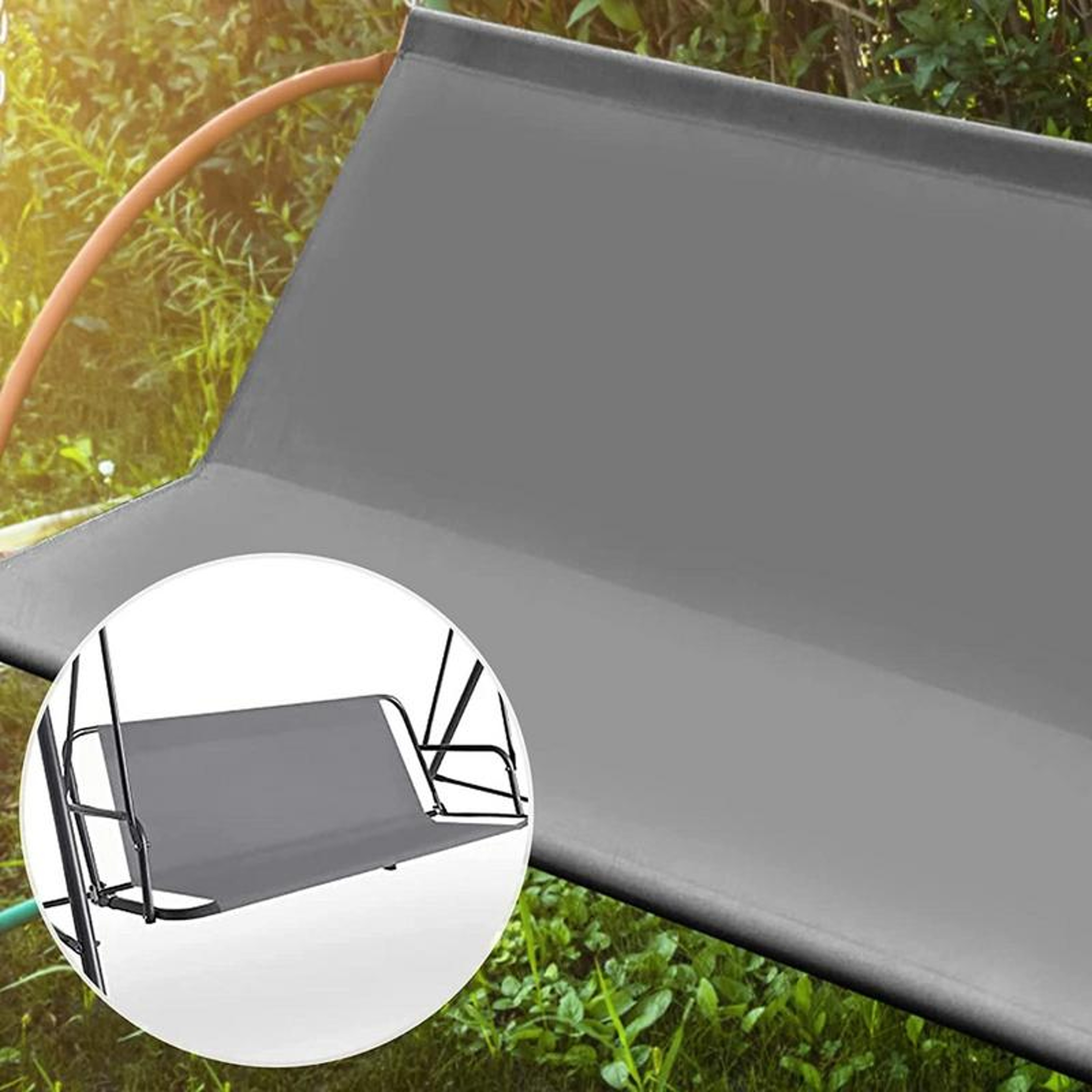 Outdoor Thick Fabric Rainproof Replacement Swing Seat Cover For Patio Gar 2