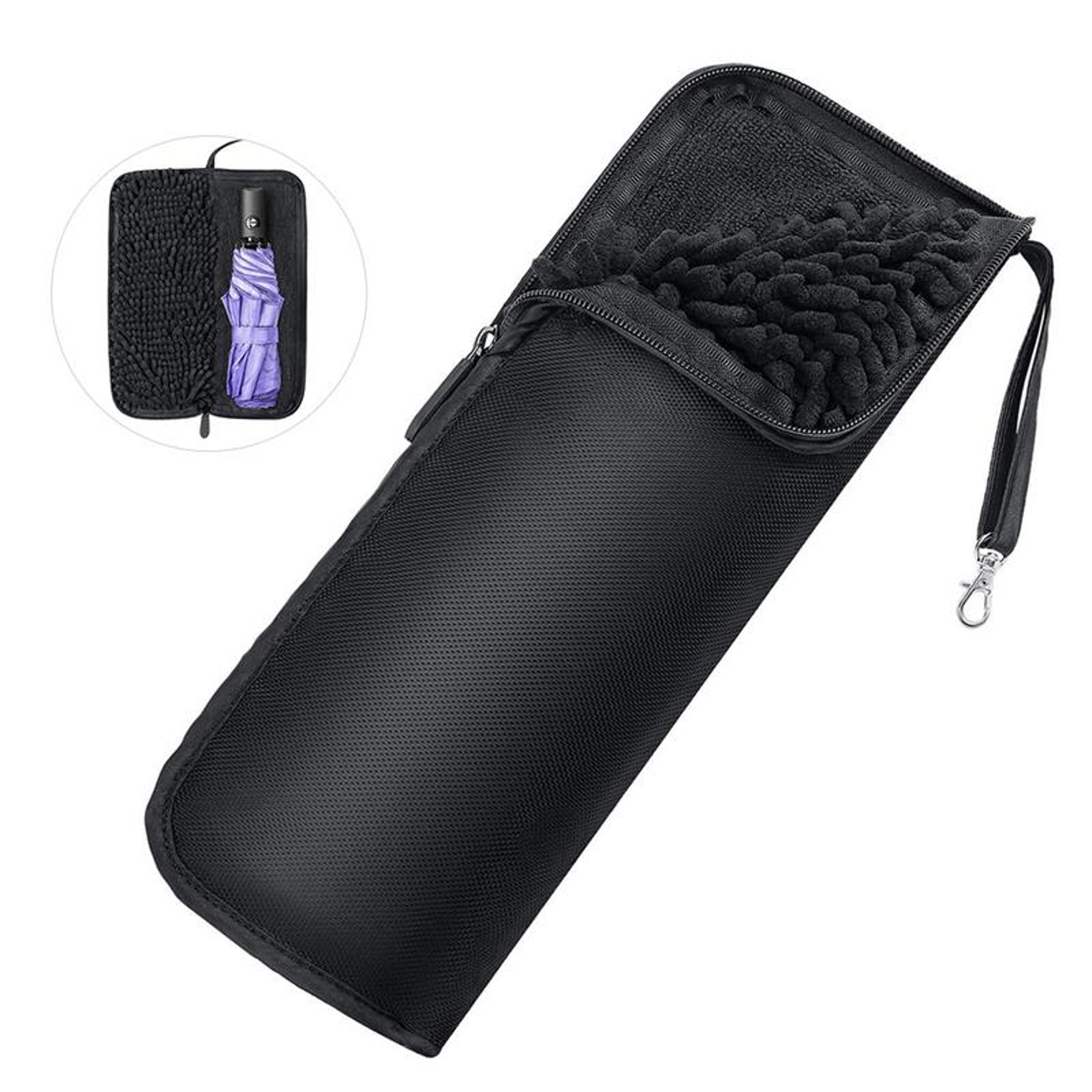 Portable Travel Accessories, Water Absorbent Umbrella Bag, Ultrafine Fiber Cleaning Cloth – view 1