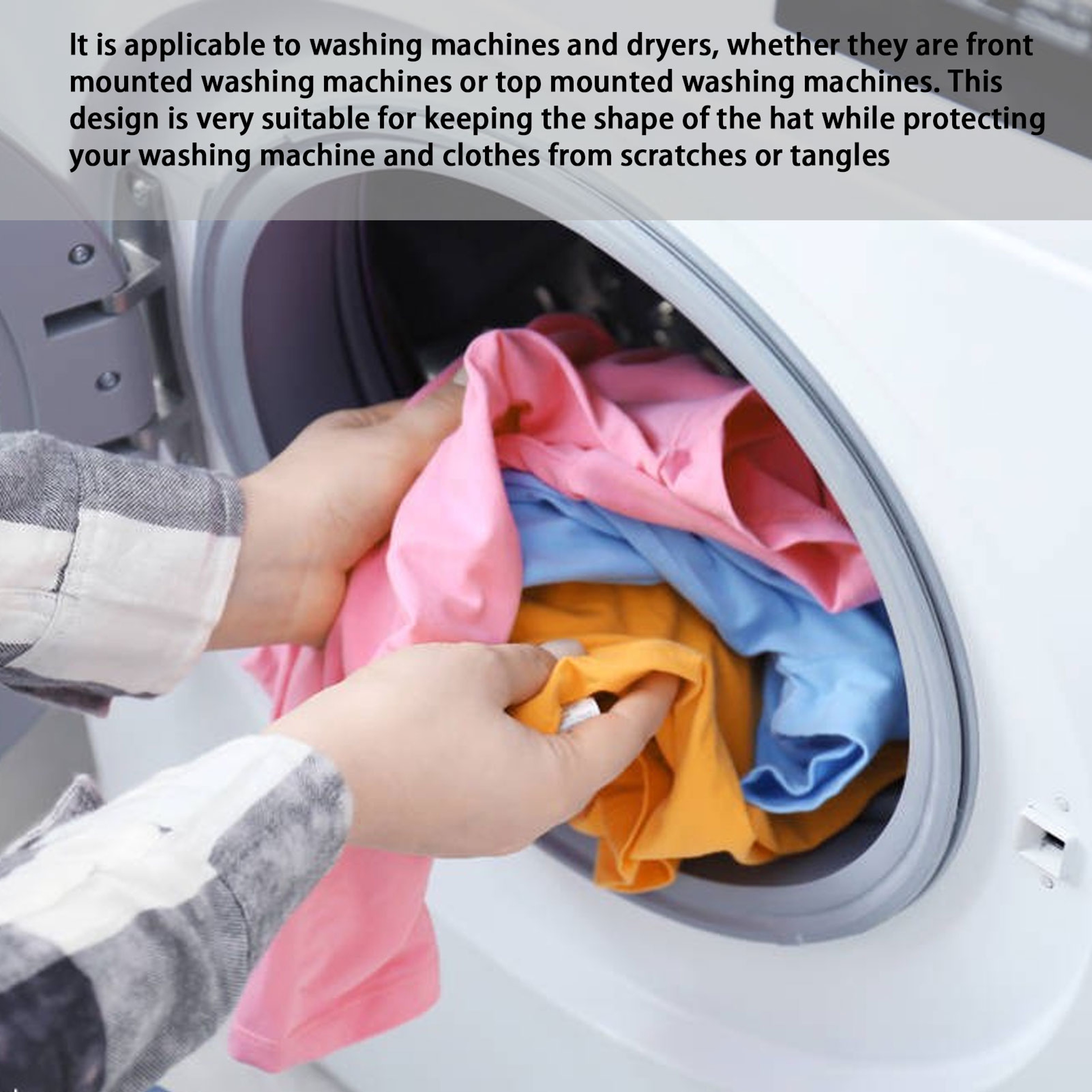 Multifunctional Baseball Cap Washer, Hat Cleaning Kit with Laundry Bag – view 2