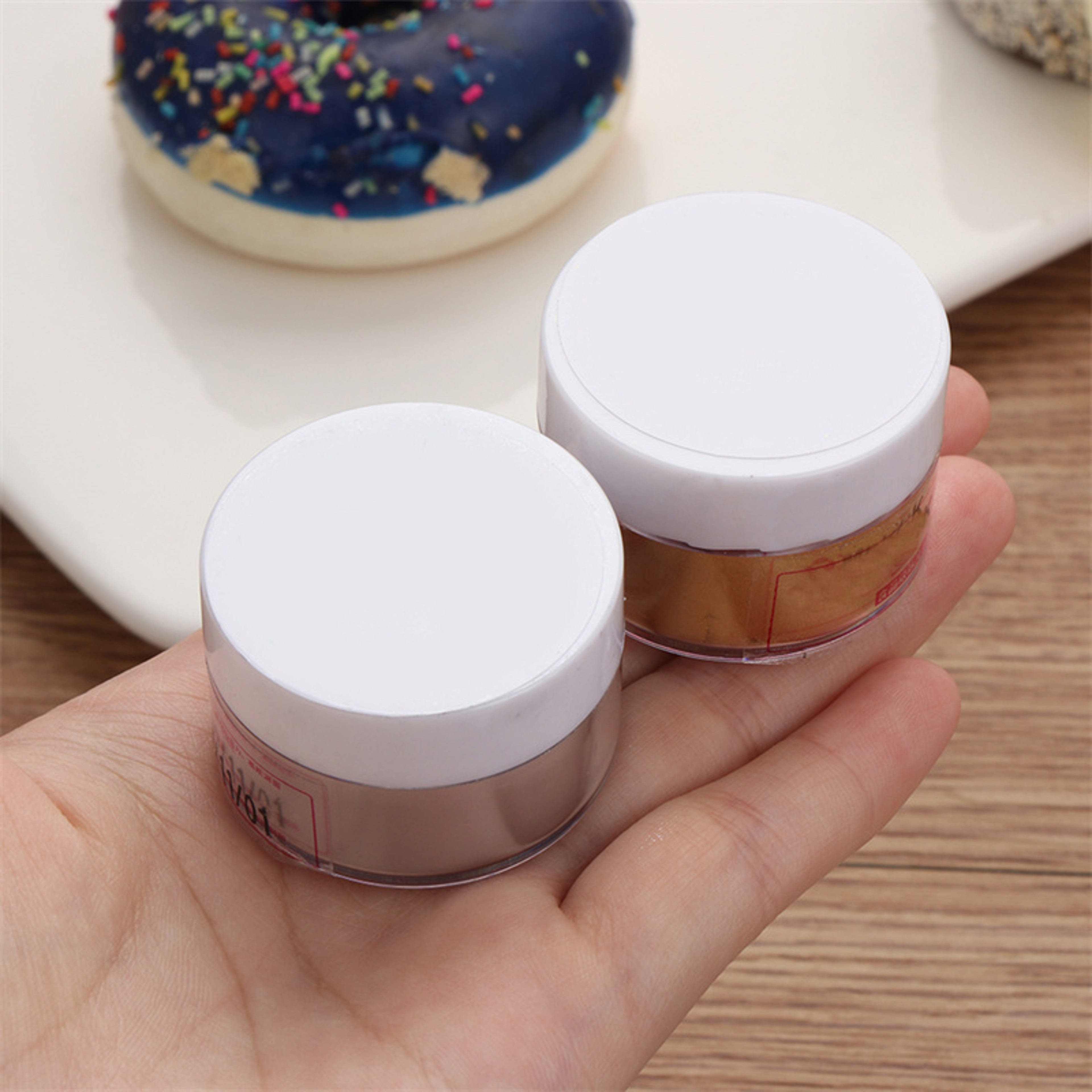 Glitter Powder For Cake Mousse Macaron Chocolate Decoration Bottle Gold And Silver Dye 2