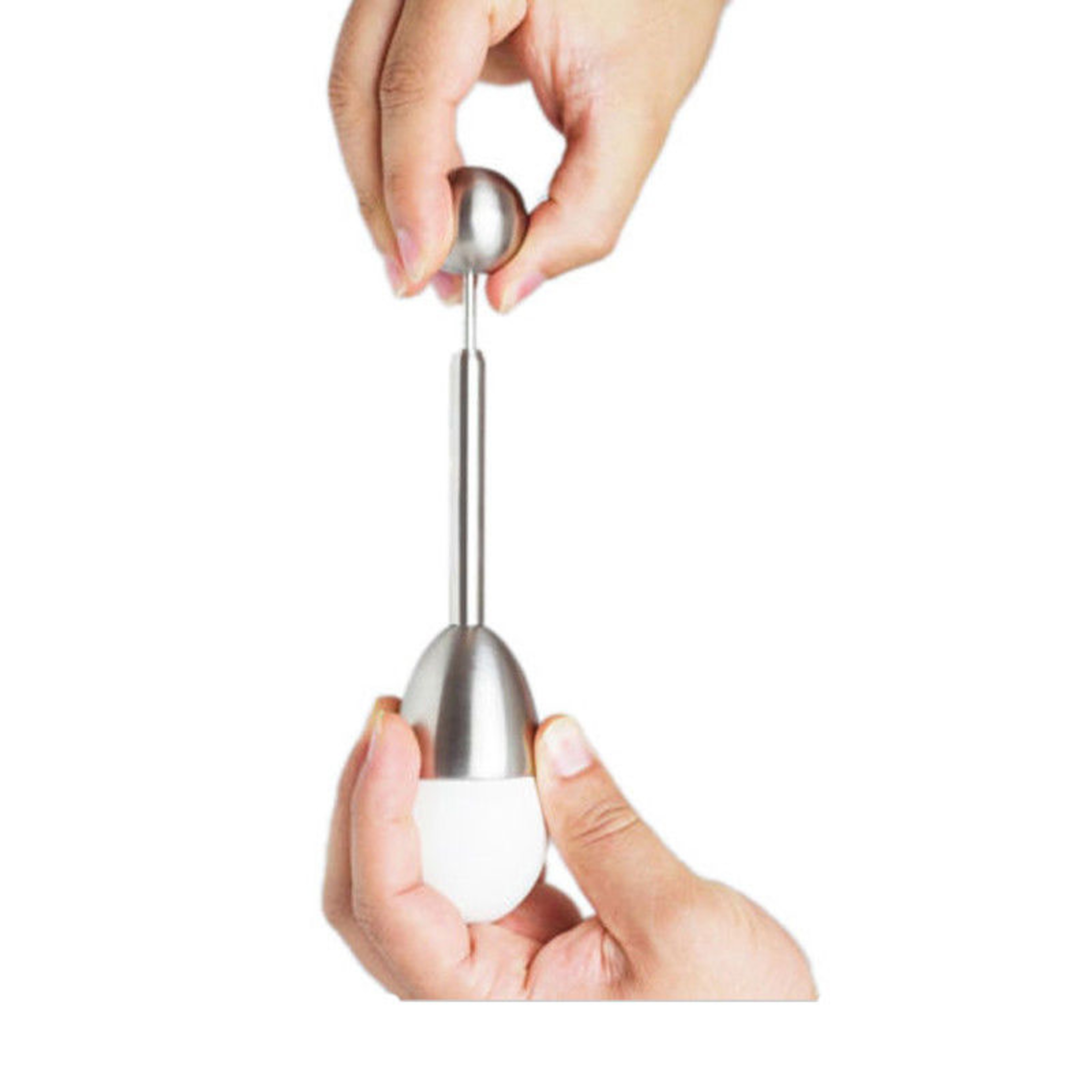 Egg Cutter Accessories Gadget, Stainless Steel Boiled Egg Topper, Shell Opener – view 3