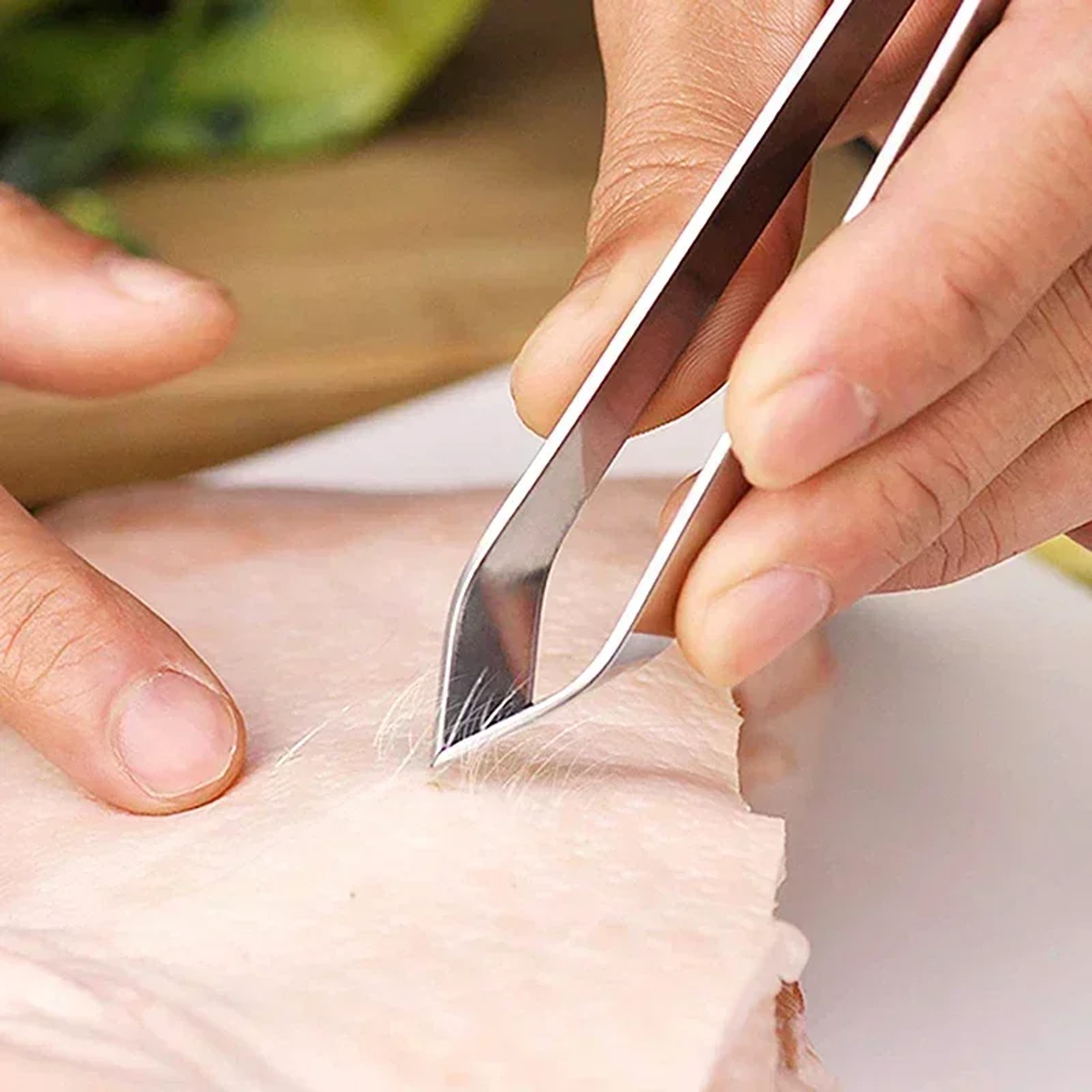 Fish Bone Tweezers, Stainless Steel Pincer Clip Puller, Tongs Fish Bone Remover, Kitchen Gadgets Clamp Tools – view 4