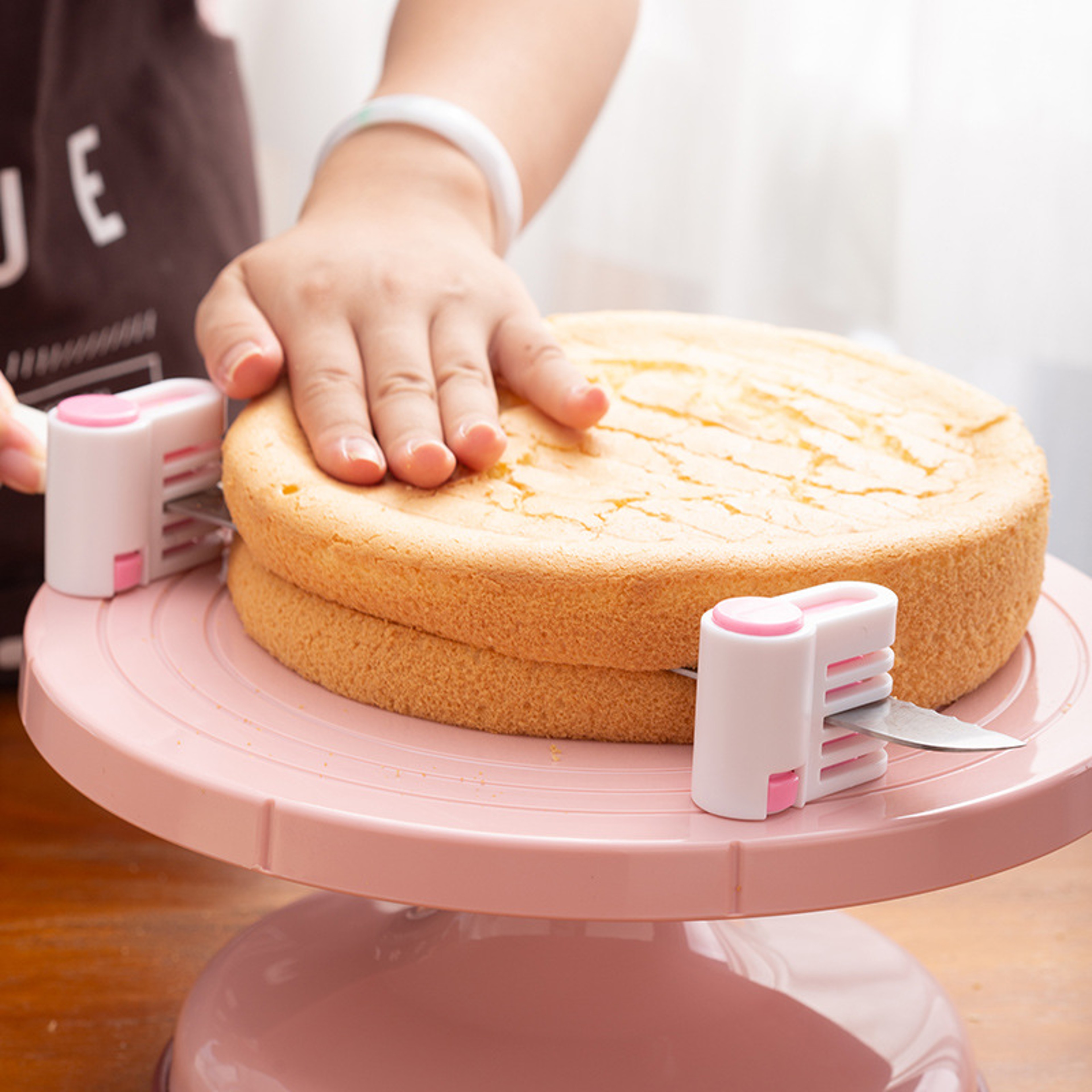 Food-Grade Plastic Cake Cutter, Layers Cut Bread Knife Splitter, Toast Slicer Bread Cutter – view 3