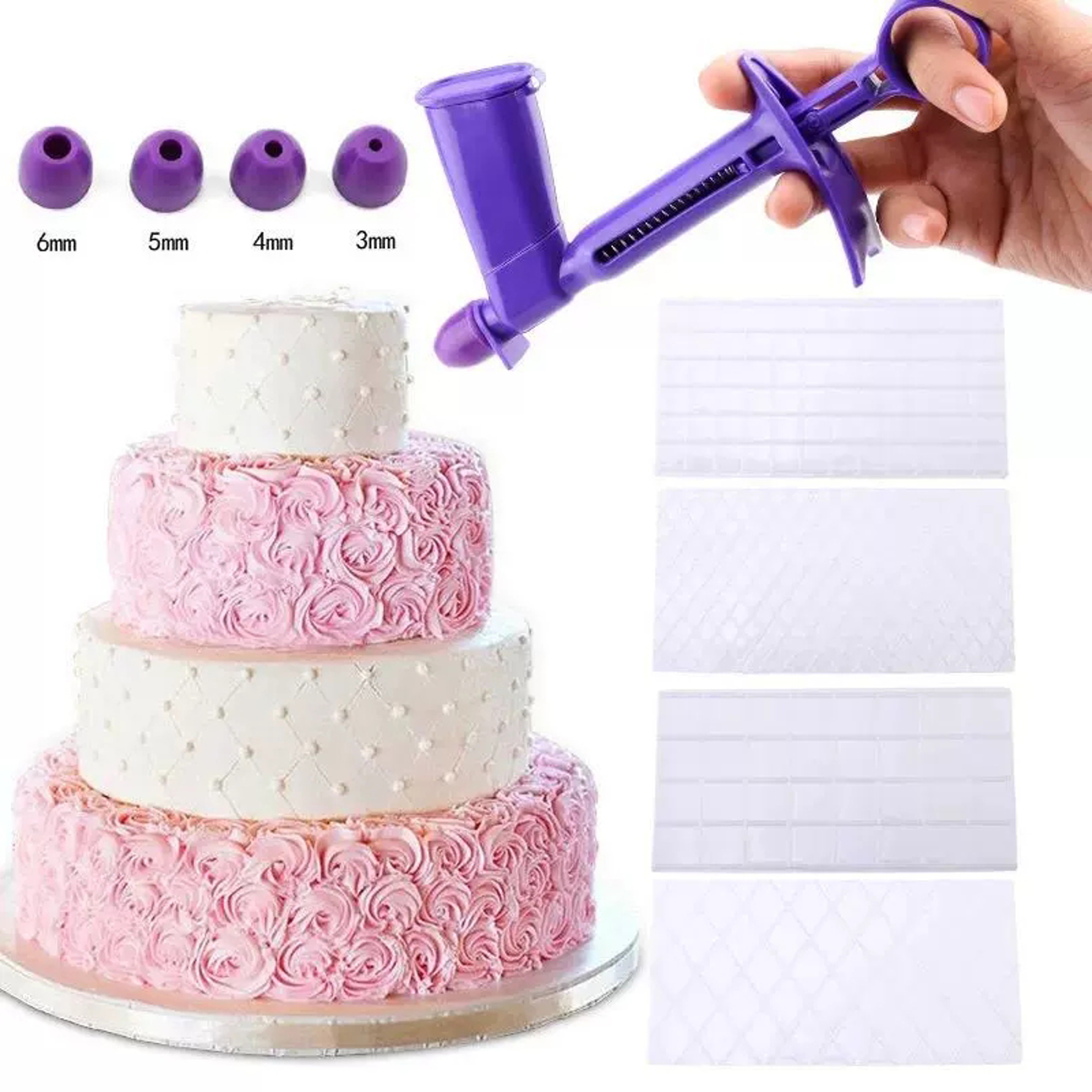Fondant Cake Decorating Tools, DIY Plastic Pearl Applicator, Pearl Ball Applicator for Sugarcraft Decoration – view 1