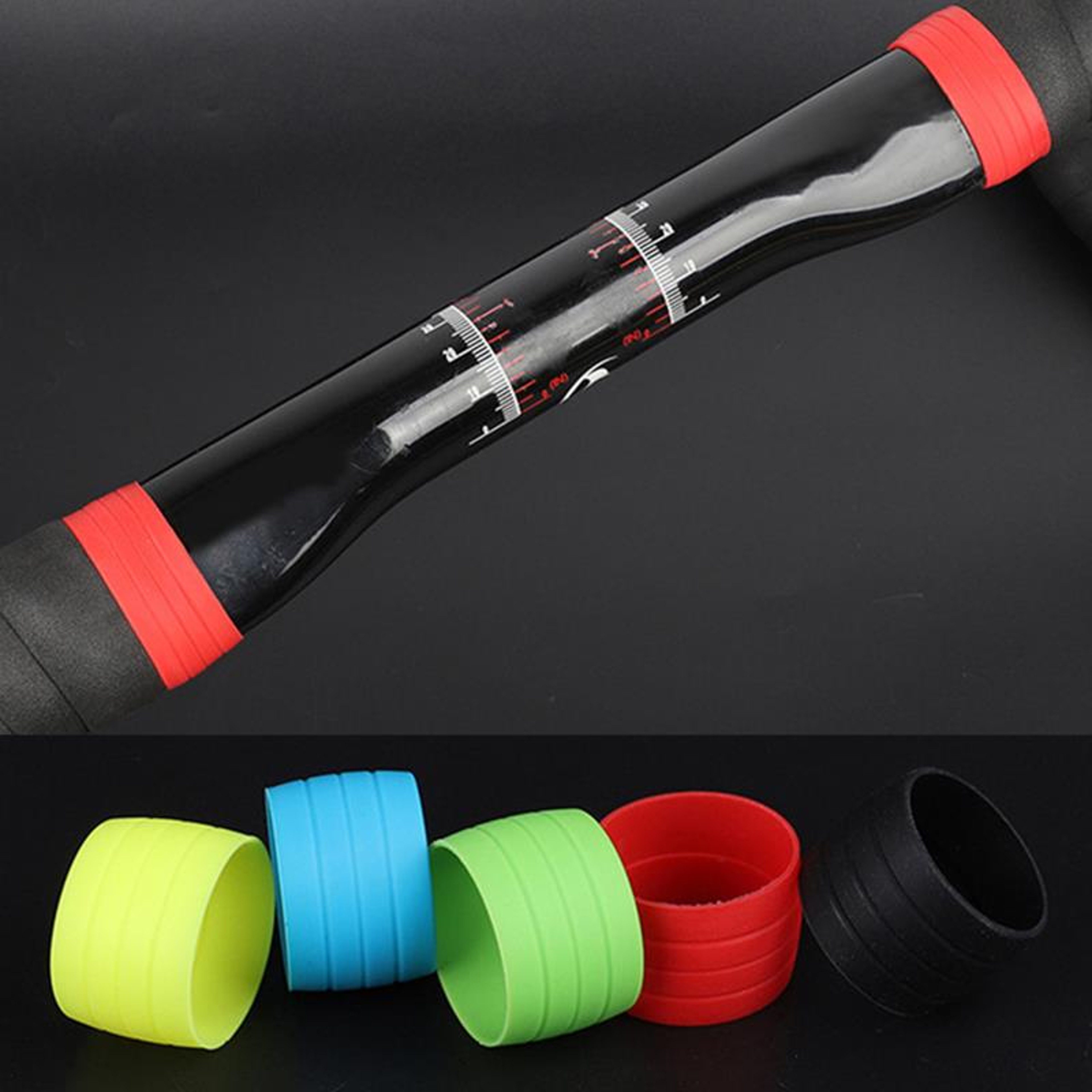 Tape Fixing Sleeve Ring, Silicone Cycling Handlebar, Protective Cover Bike Rubber, Anti-skip Waterproof Plugs Road Hand – view 2