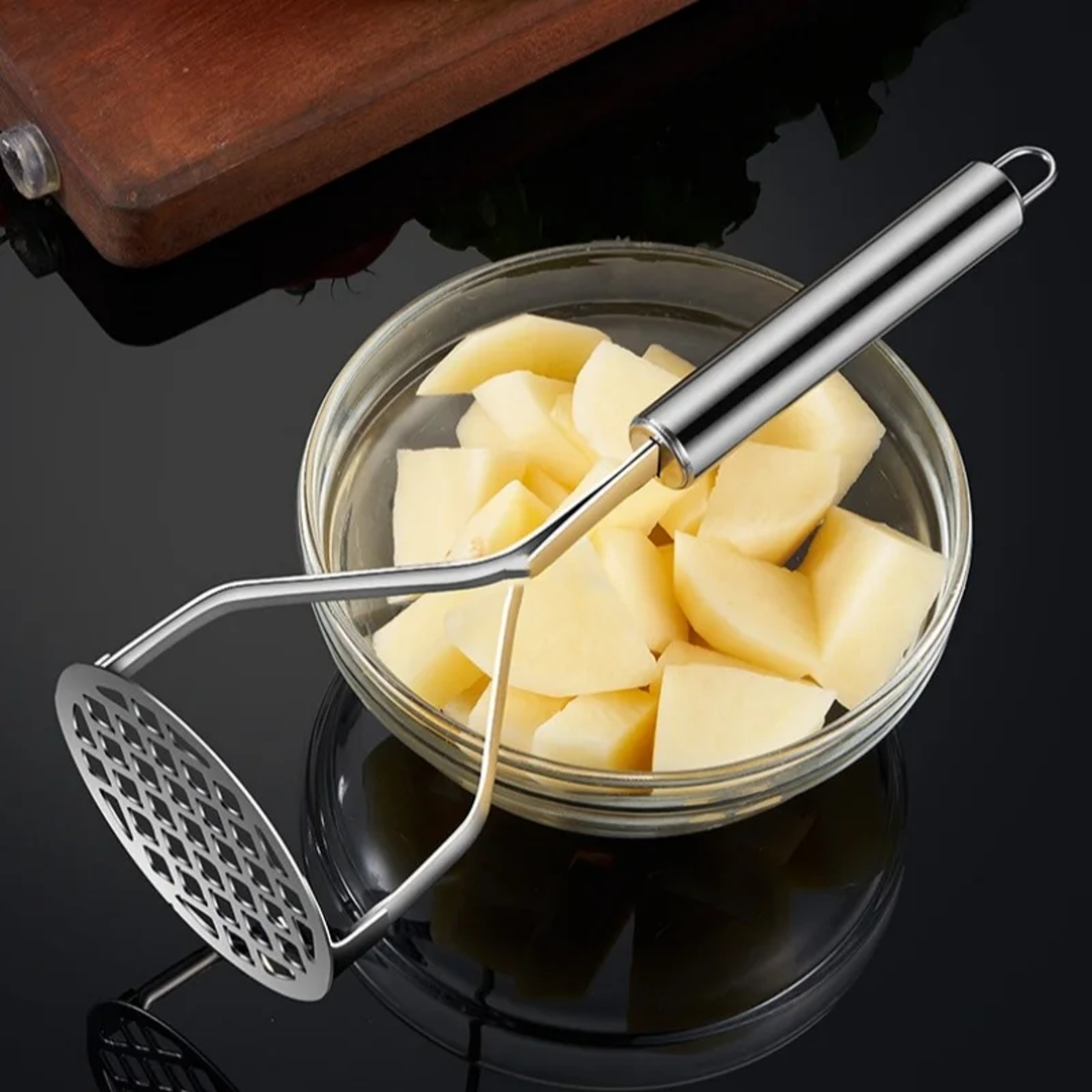 Mesh Masher for Potato, Taro, and Pumpkin, Household Kitchen Supplies – view 5