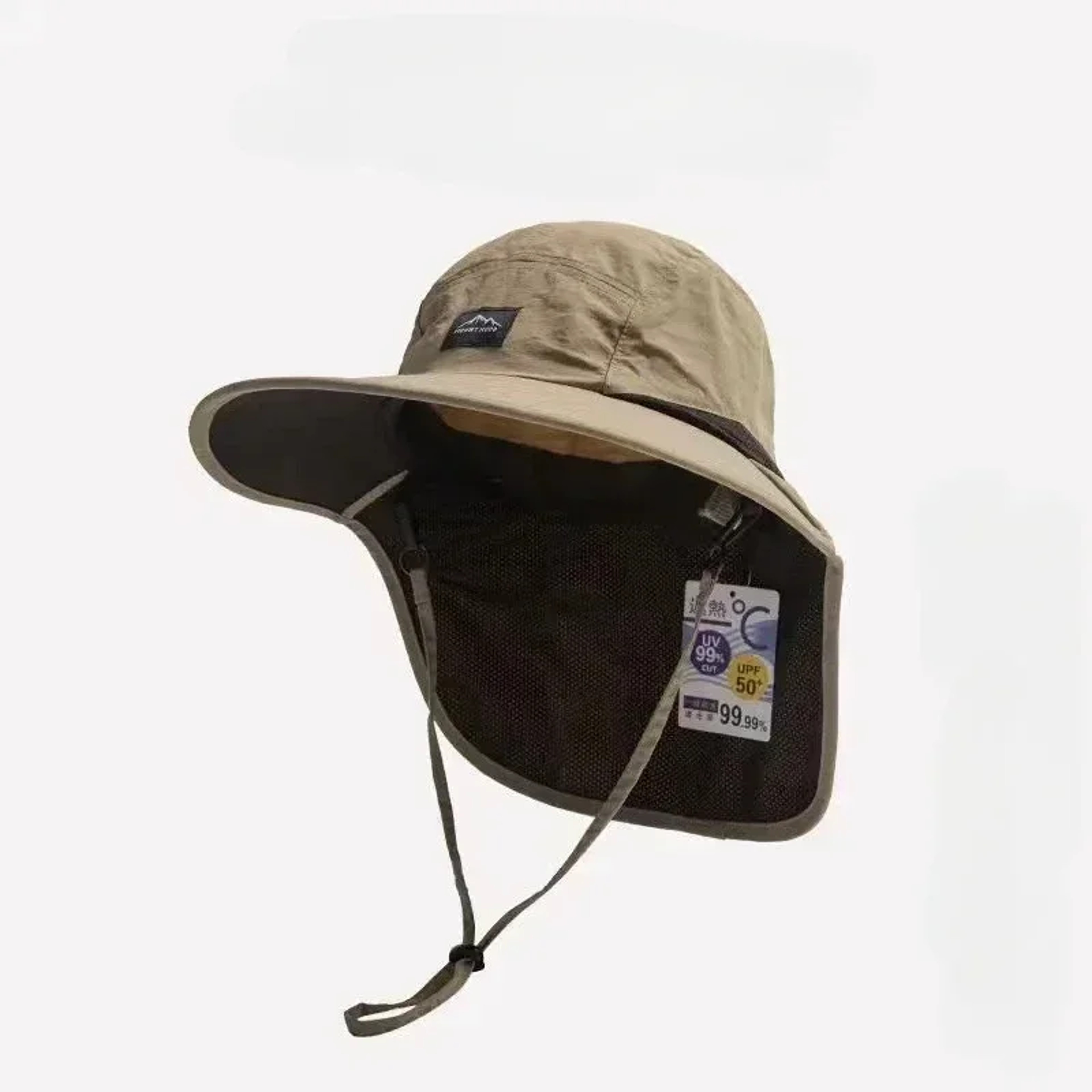 Quick-Drying Panama Bucket Hat with Tied Neck Protection for Outdoor Activities – view 9