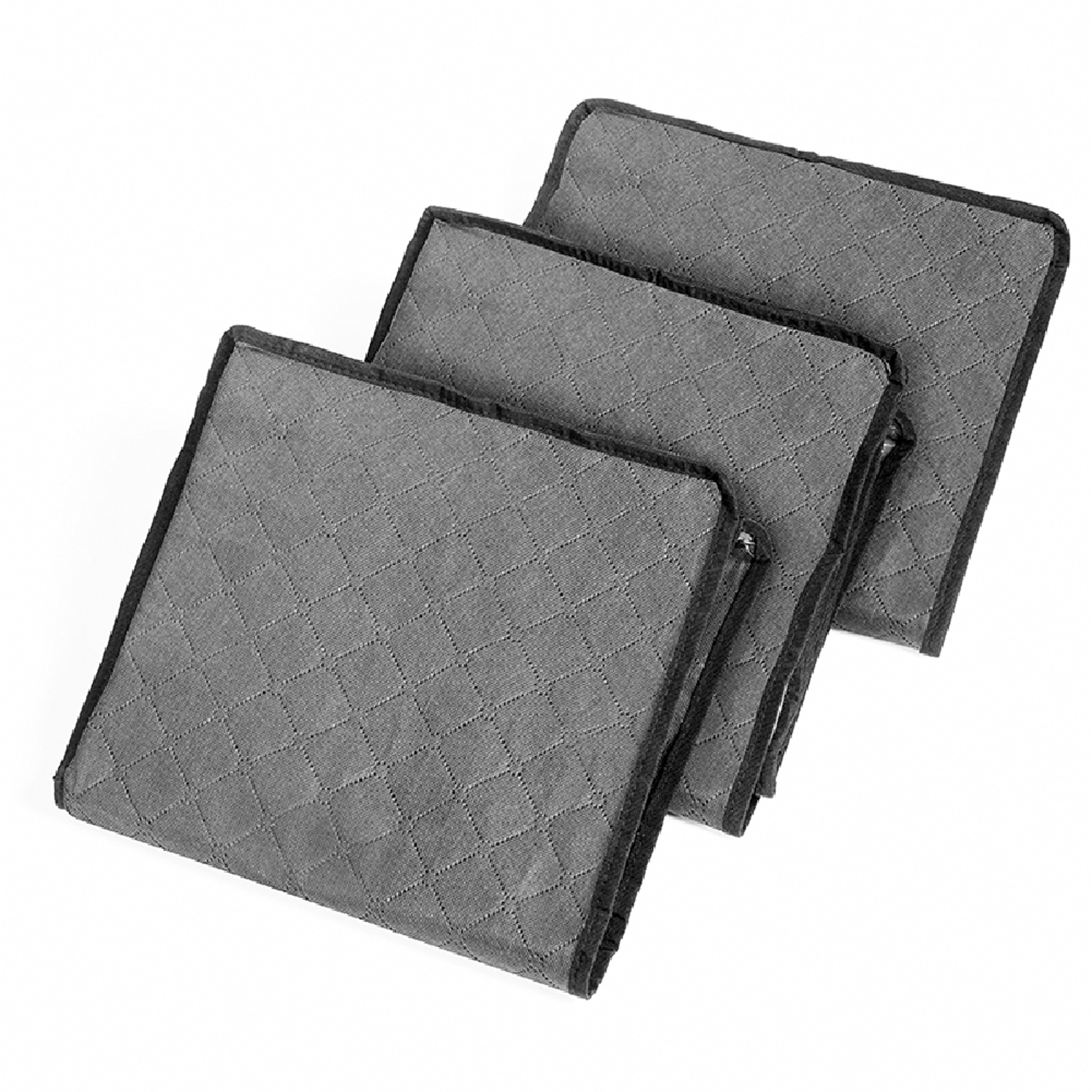Non-Woven Foldable Storage Bag, Large Capacity Quilt Organizer with Zipper – view 5