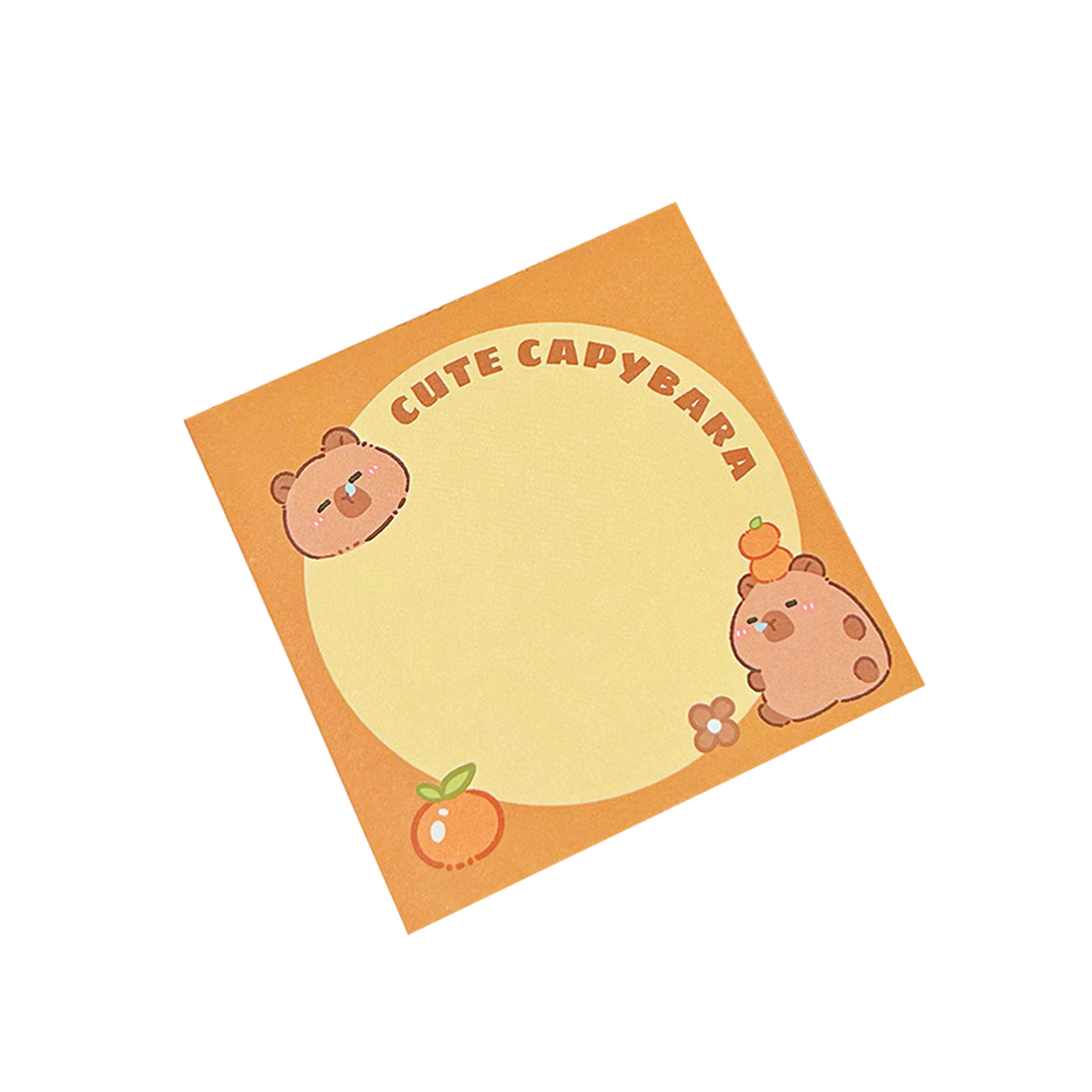 School Supplies Pad Stickers Cute Cartoon Capybara Memo Office Non Sticky Message Paper Creative Ha 8