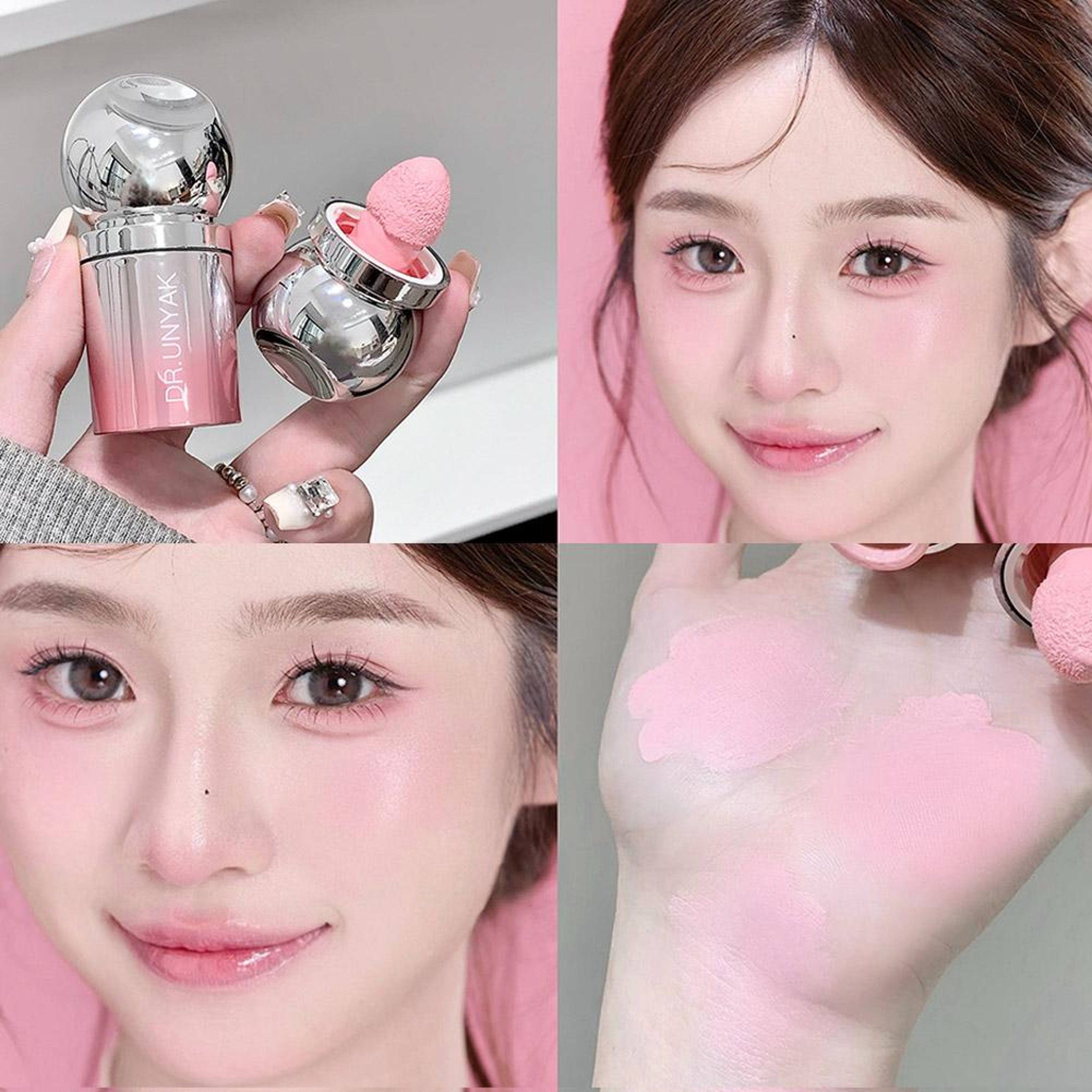 Sponge Head Blusher, Velvet Liquid Blush Matte, Natural Lasting Tint Makeup – view 10