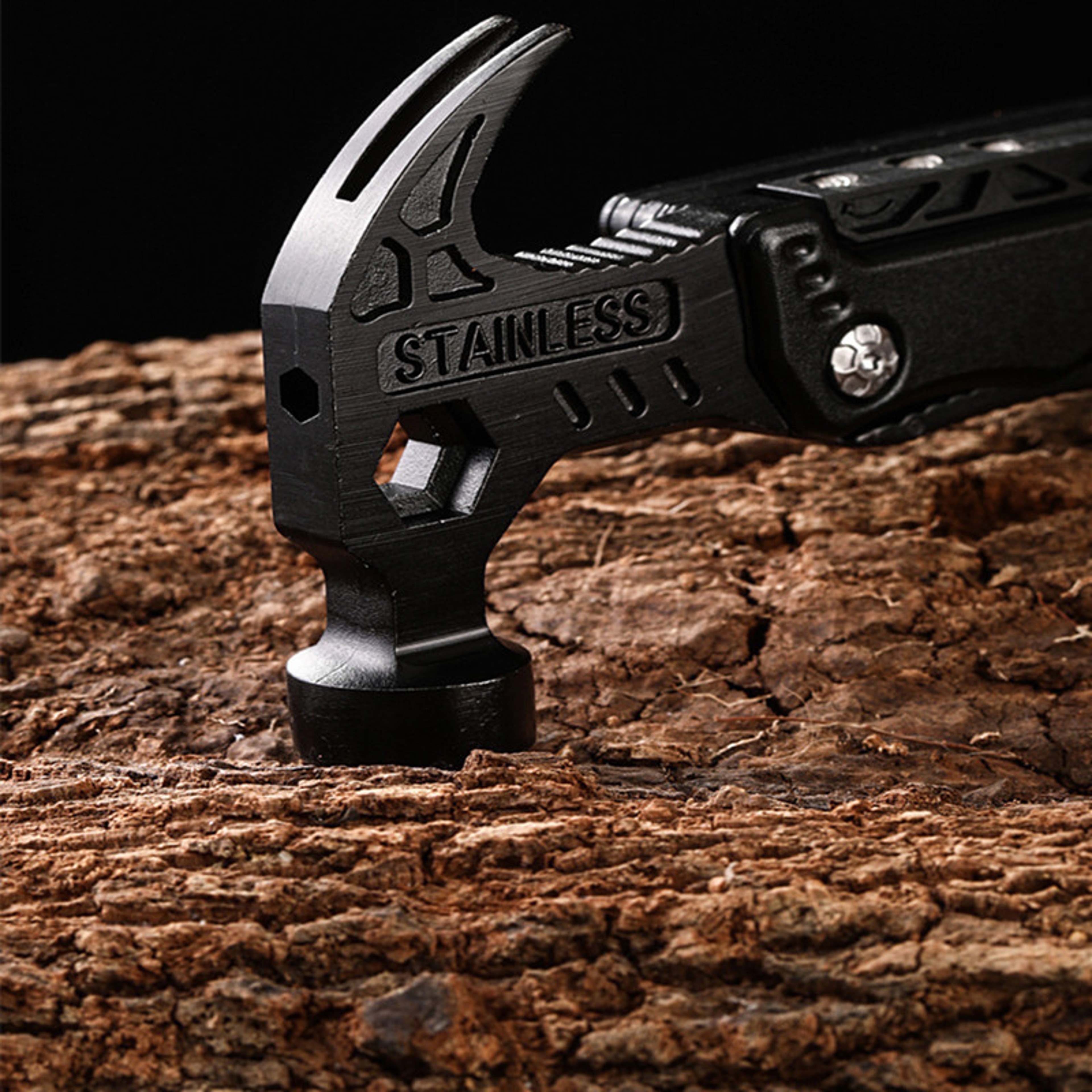 Camping Tool Outdoor Multifunctional Claw Hammer Woodworking Hammer Broken Window Escape Hammer Veh 2