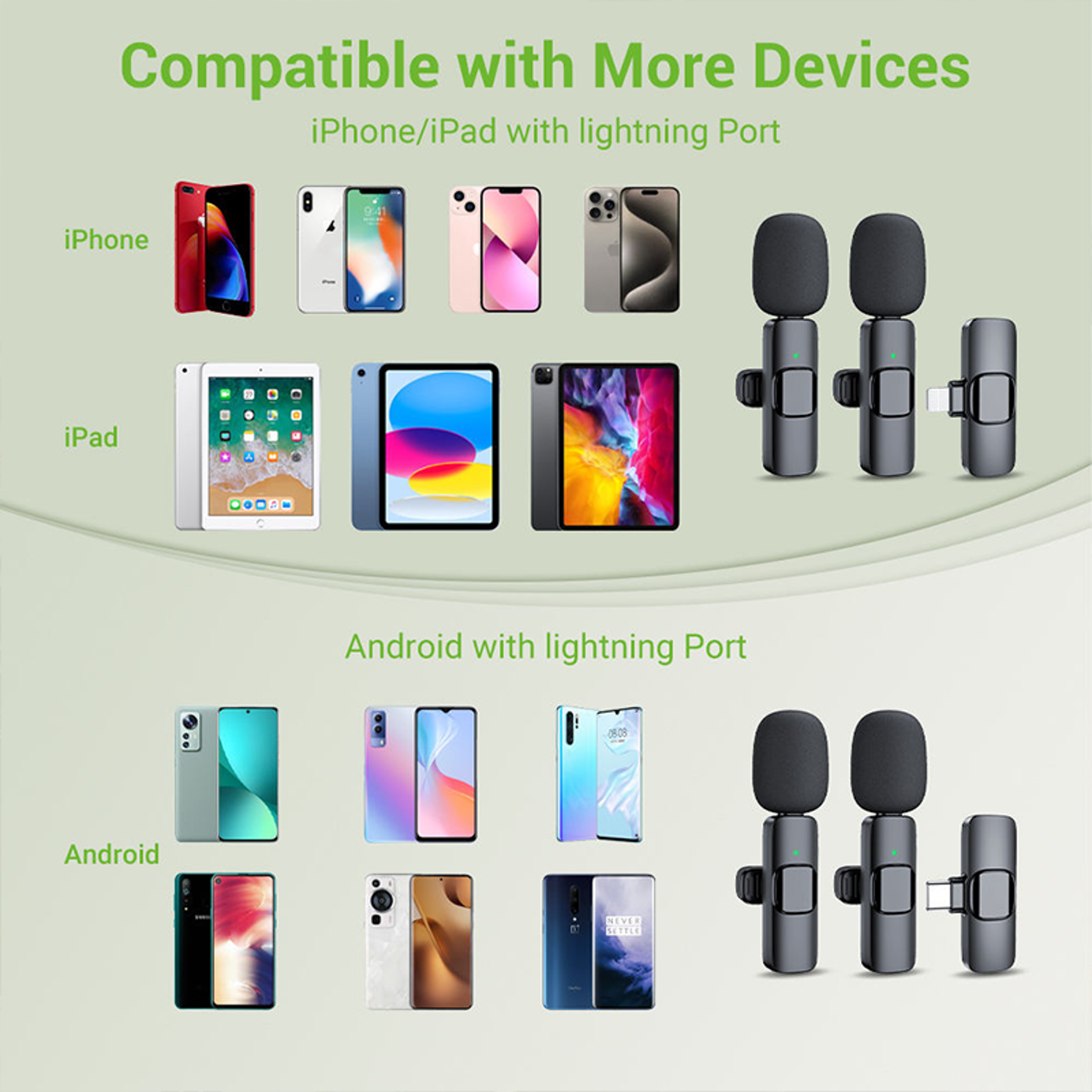 Portable Wireless Lavalier Microphone for iPhone, Android, Mini Mic for Gaming, Audio Video Recording, Live Broadcast – view 6