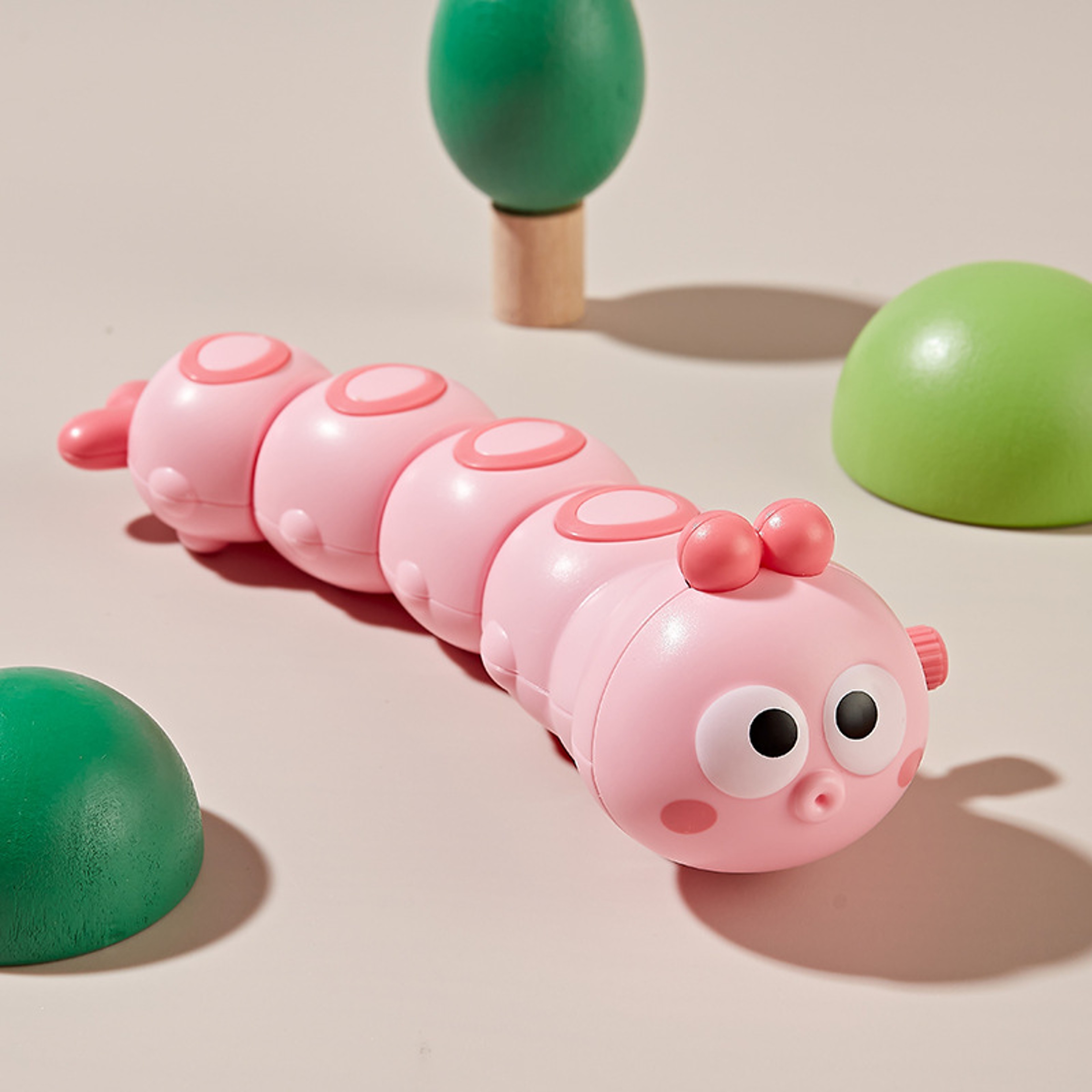 Crawling Toys Parent Child Interactive Cute Animal, Cartoon Clockwork Caterpillar Baby Wind Up Toy for Kids Funny Gift – view 4
