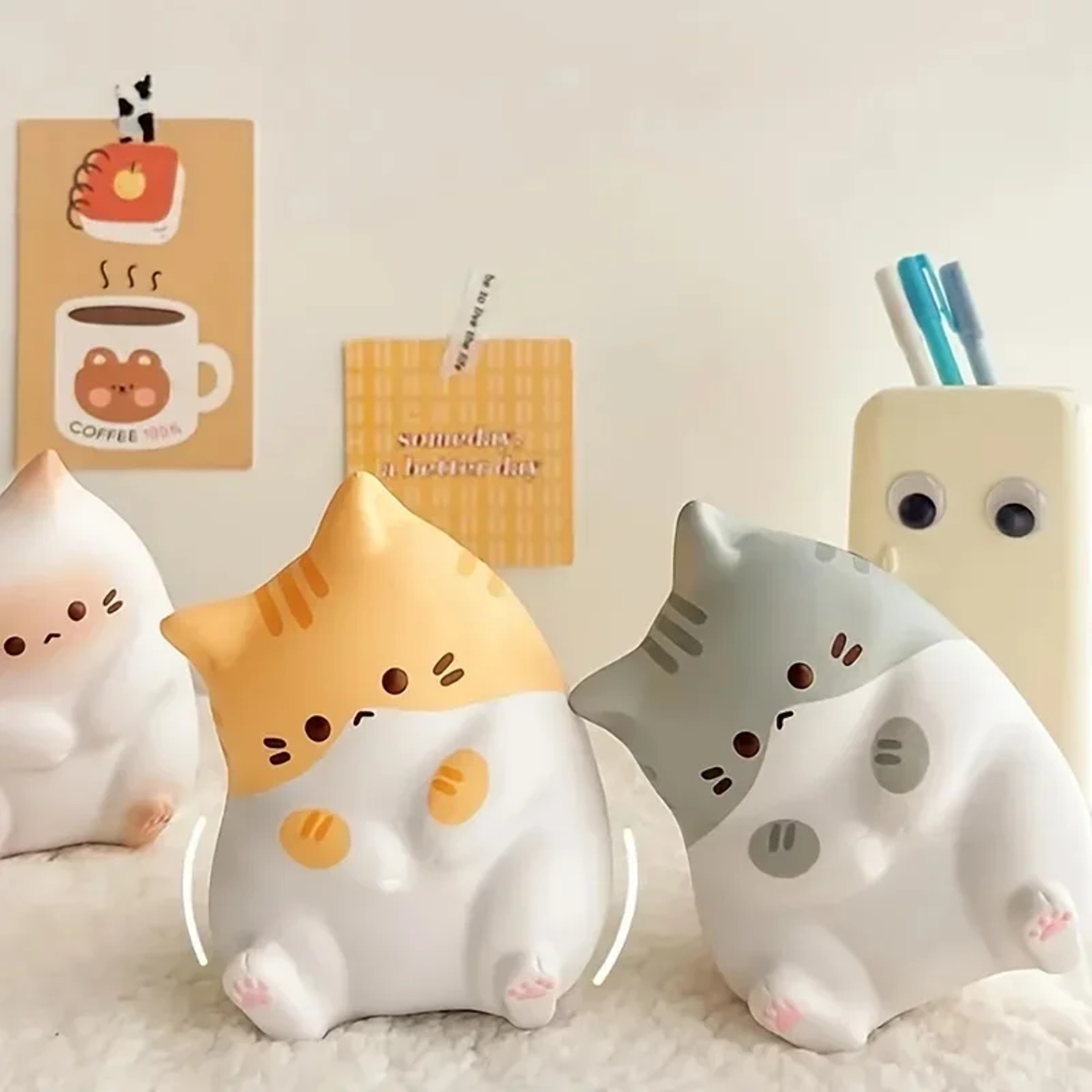 Soft Pinch PU Squeeze Toys for Kids, Adorable Cartoon Cat, Slow Rebound Fidget Balls, Halloween Gifts – view 4