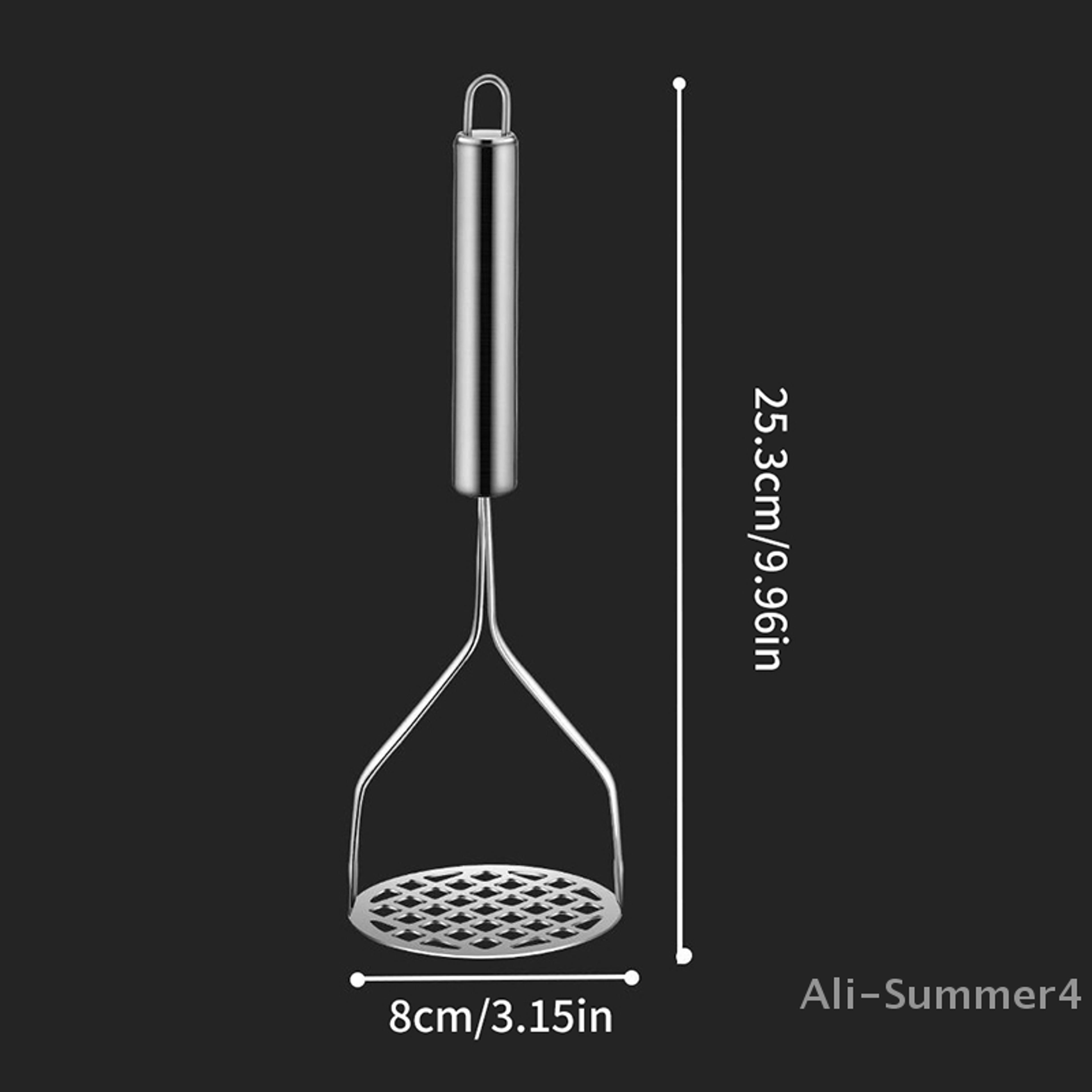 Stainless Steel Mud Press Masher, Potatoes Crusher, Kitchen Gadget Puree Juice Maker for Cocina – view 6