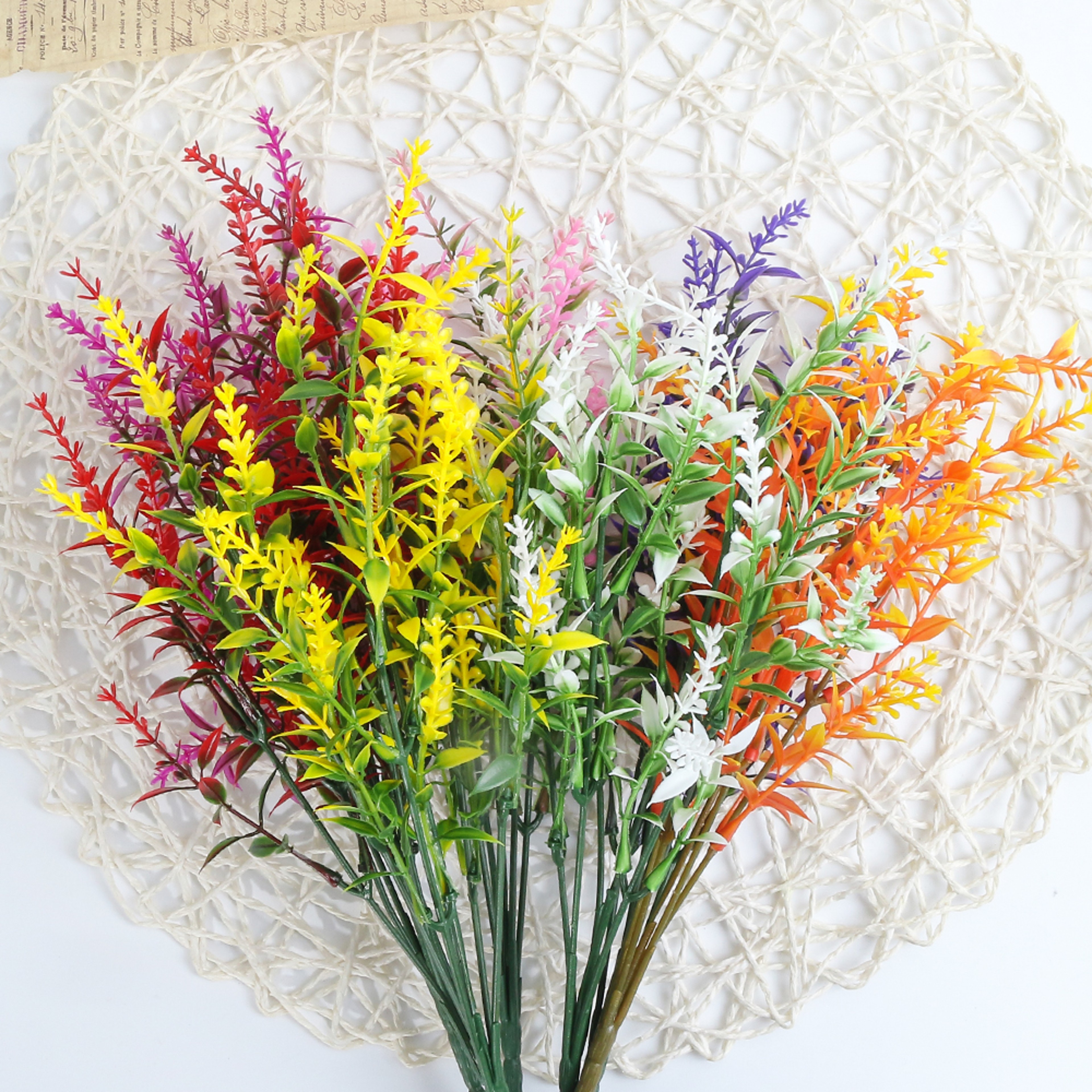 Wedding Home Garden Lavender Fake Plant Artificial Flower Photography Props Household Products Bridal Bouquet – view 1